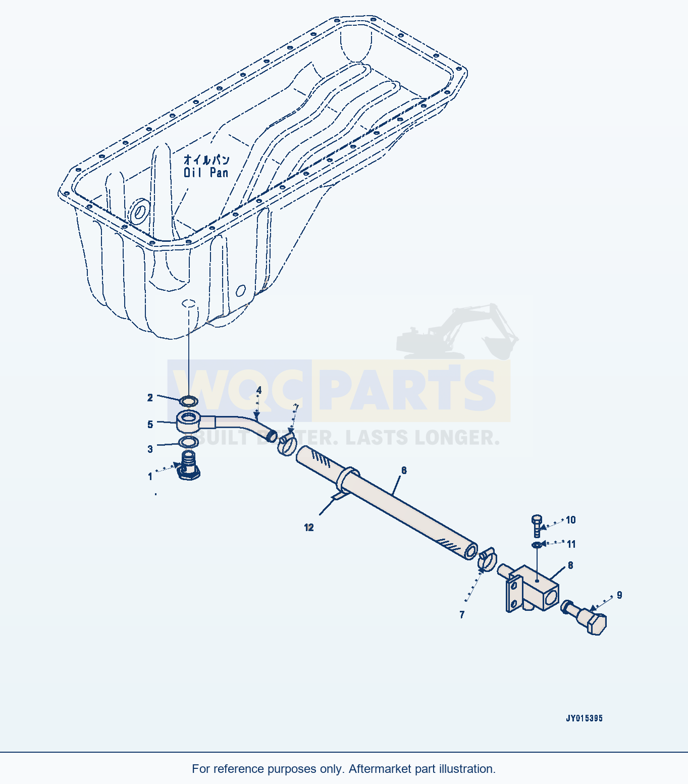 Komatsu WA380-8 Engine Oil Pan Drain (#26634517-) parts diagram