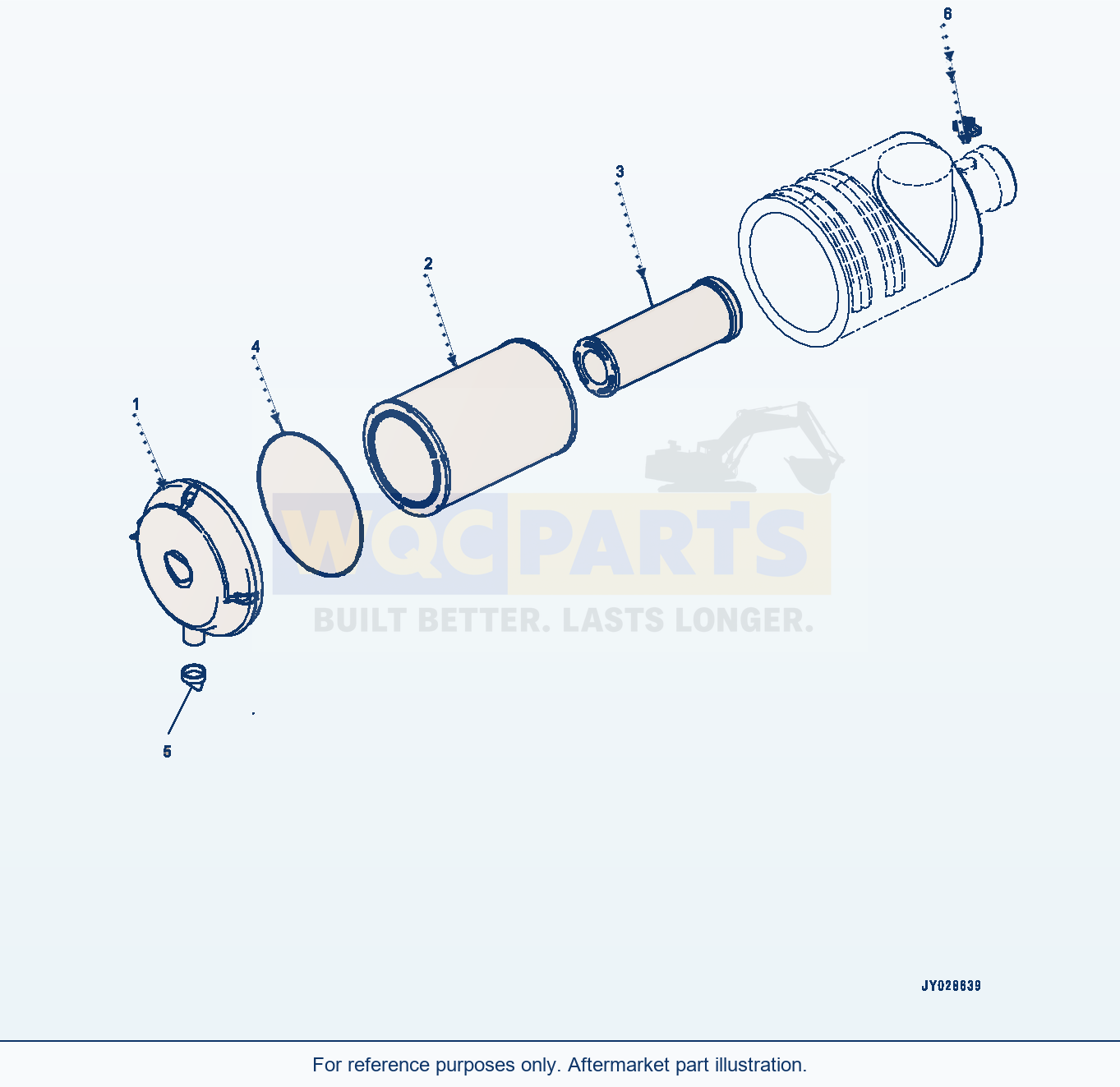 Komatsu WA380-8 Air Cleaner (#26634517-) parts diagram