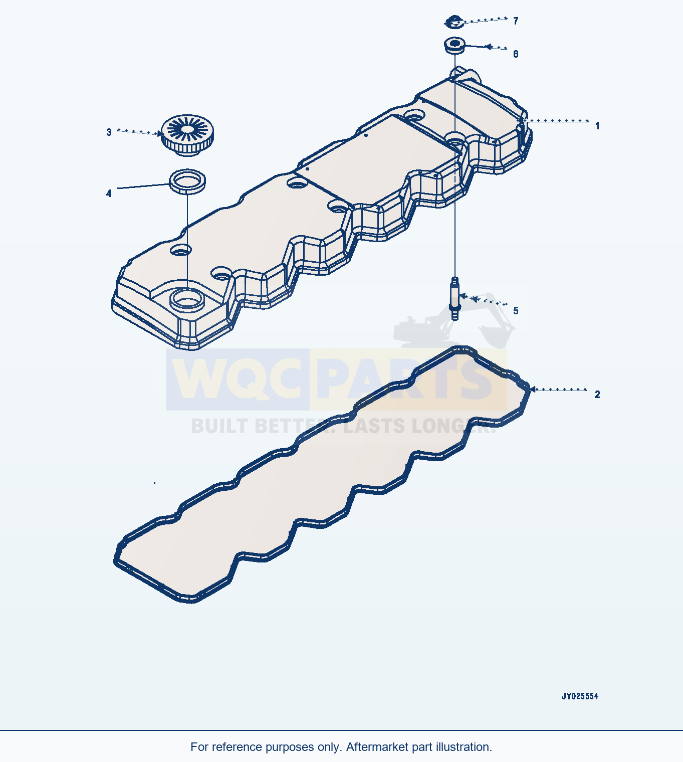 Komatsu WA380-8 Cylinder Head Cover (#26634517-) (Avc00-001001) parts diagram