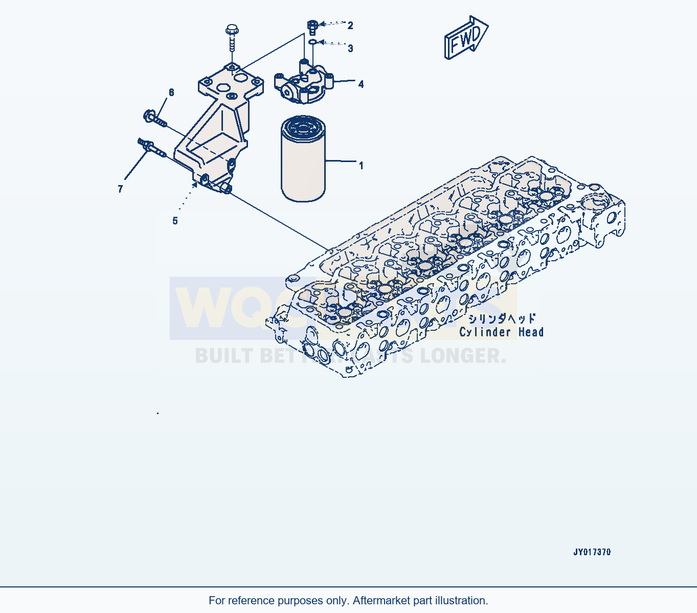 Komatsu WA380-8 Fuel Filter (#26634517-) (Aff10-001001) parts diagram