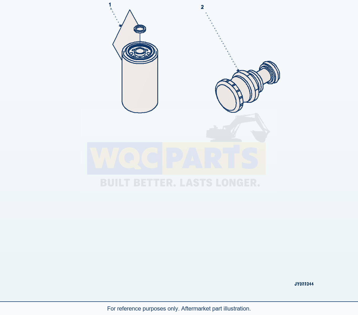 Komatsu WA380-8 Fuel Filter Cartridge (#26634517-) parts diagram