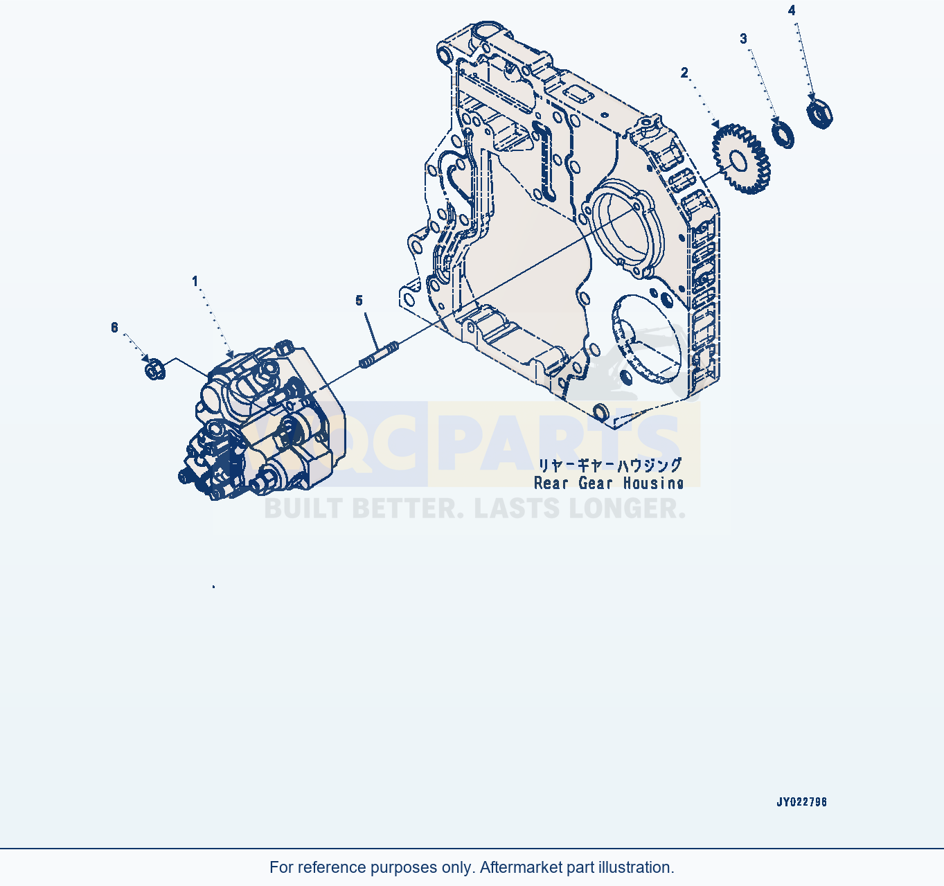 Komatsu WA380-8 Fuel Supply Pump (#26634517-) parts diagram