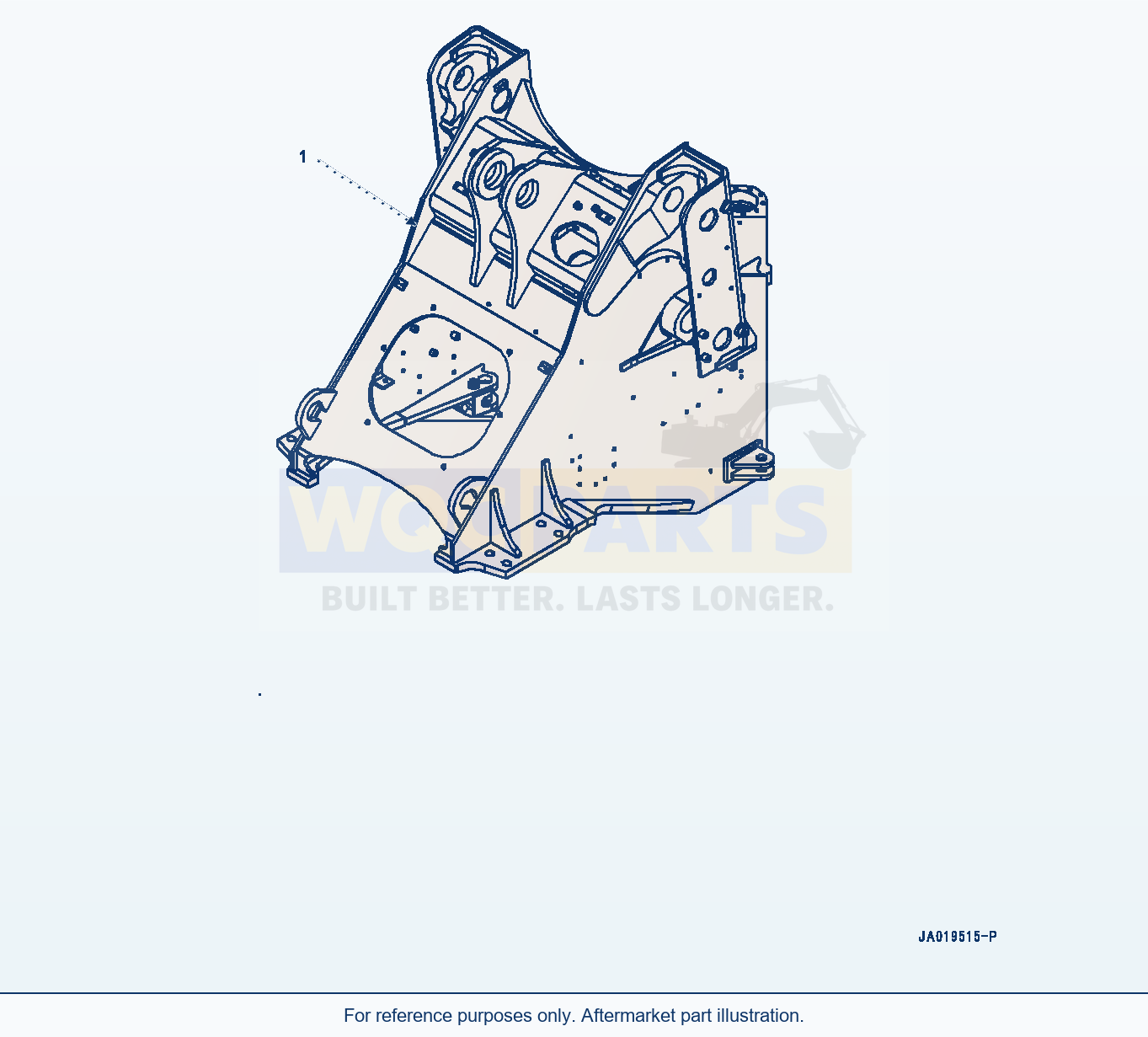 Komatsu WA380-8 Front Frame (#15001-) parts diagram
