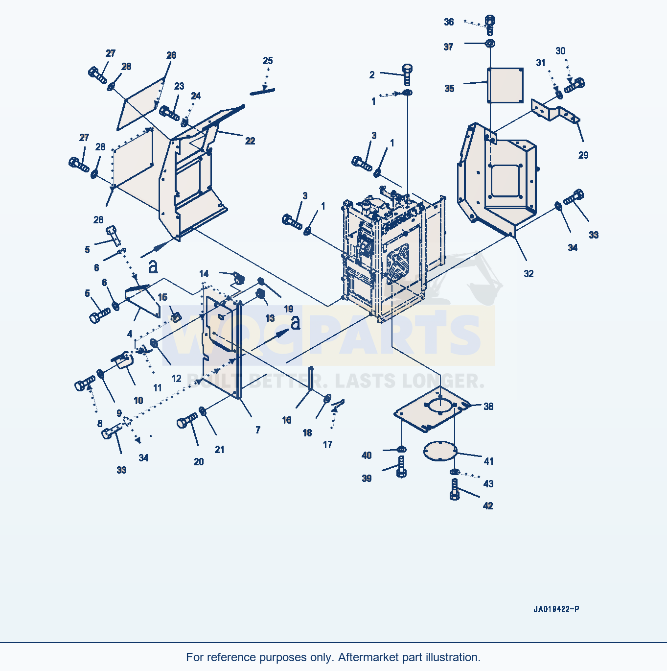 Komatsu WA380-8 Def Tank, Def Tank Bracket (#15001-15064) parts diagram