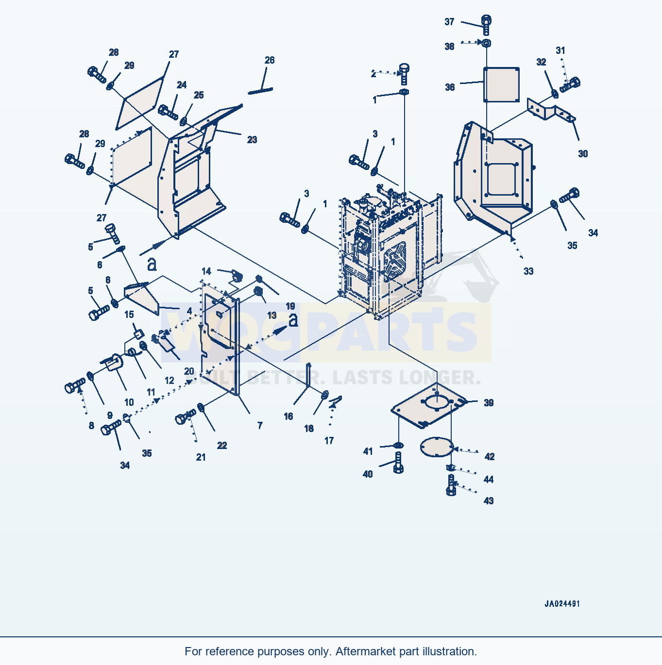 Komatsu WA380-8 Def Tank, Def Tank Bracket (#15065-) parts diagram