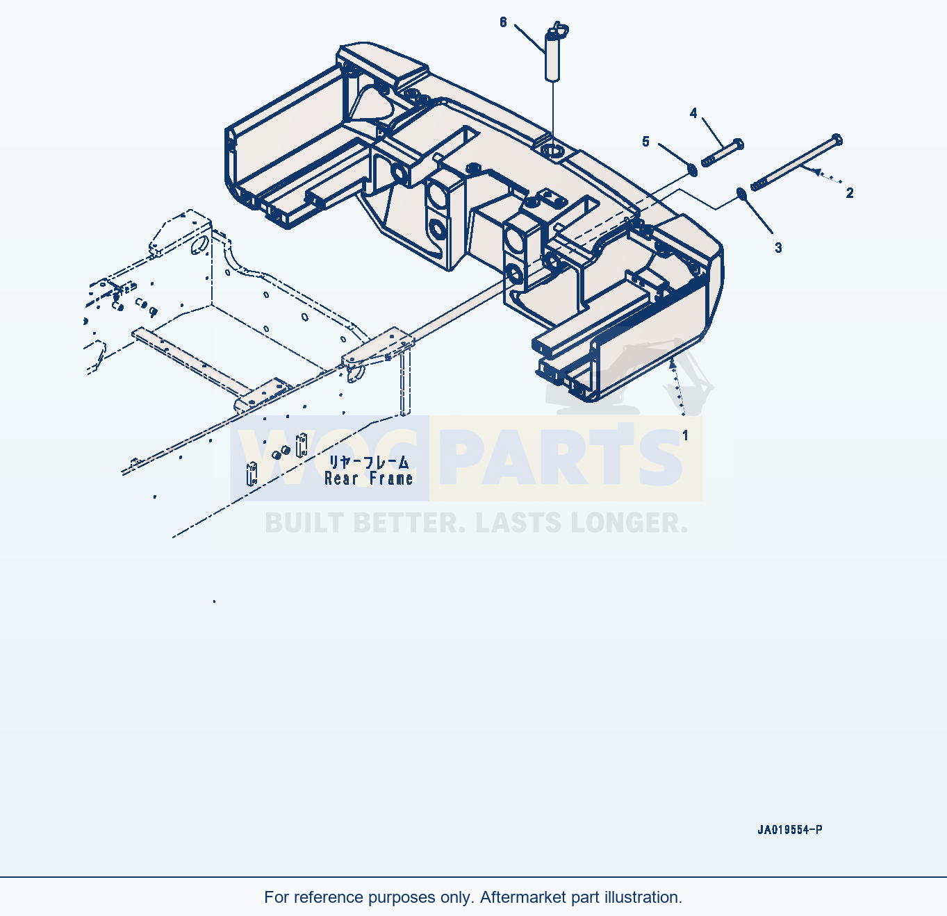 Komatsu WA380-8 Counterweight (#15001-) parts diagram