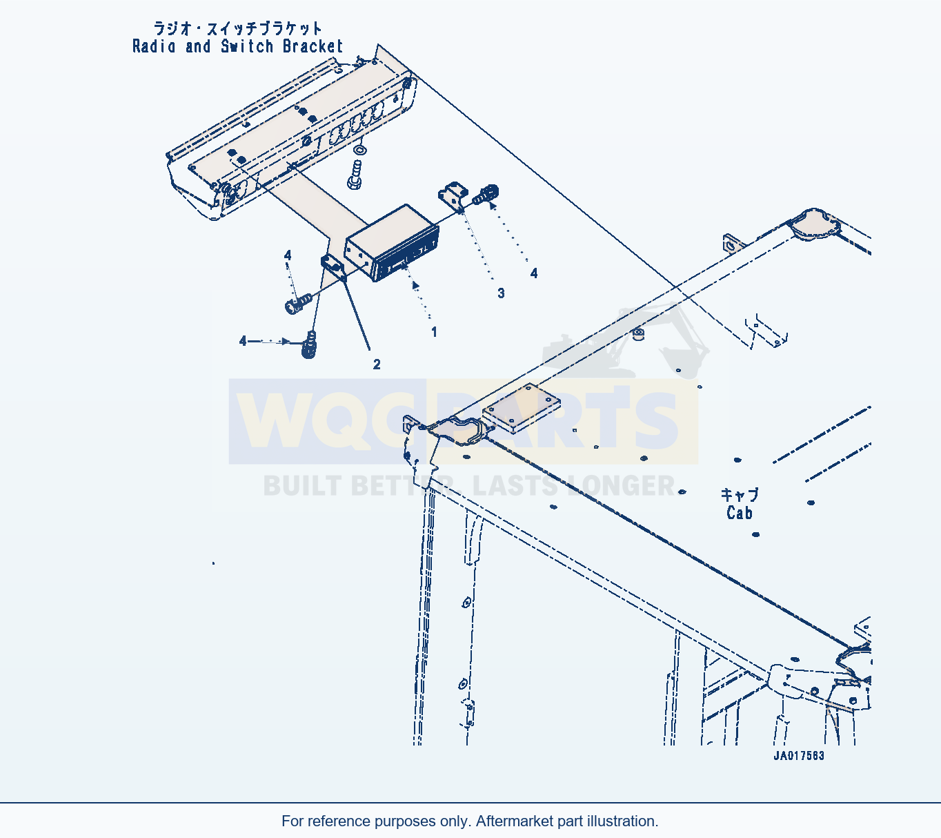 Komatsu WA380-8 Radio (#15001-) parts diagram