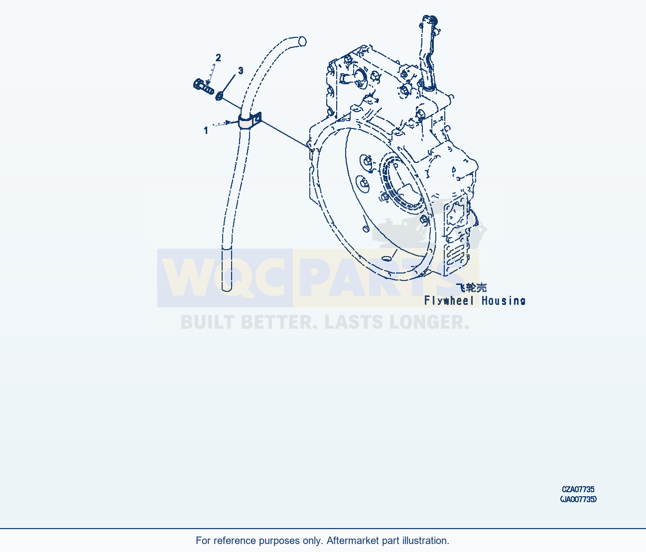 Komatsu WA380Z-6 Engine Related Parts (Hose) (|B00010) parts diagram