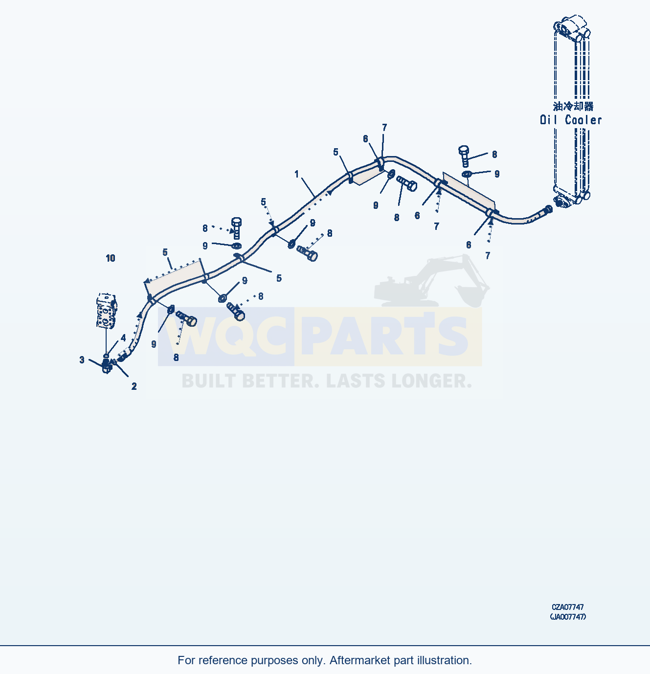Komatsu WA380Z-6 Cooling System (|C00035) parts diagram