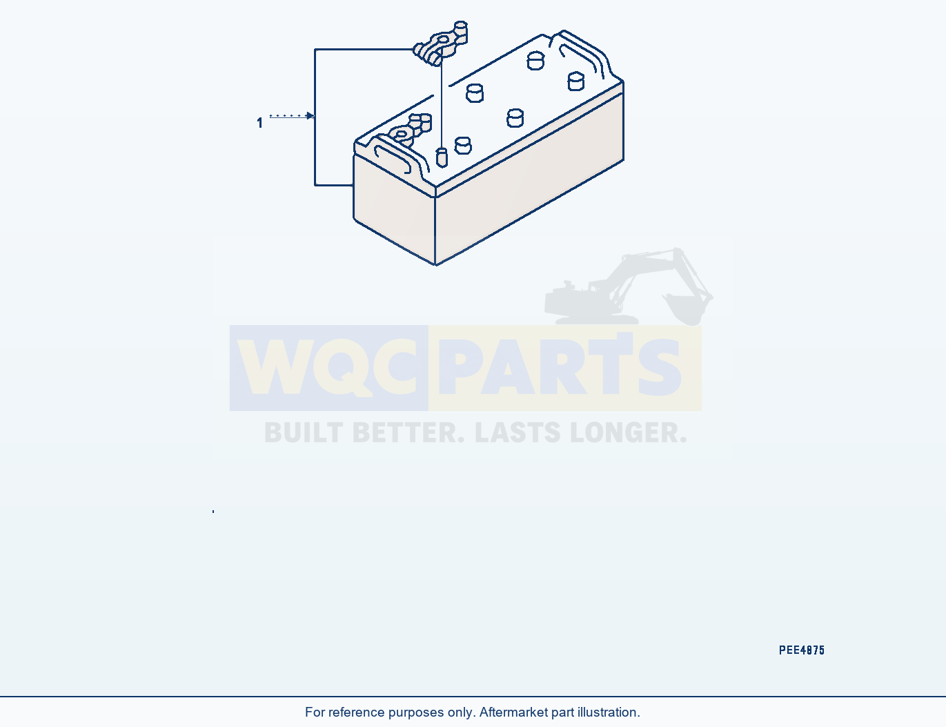 Komatsu WA380Z-6 Battery (For Large Capacity) (|E00047) parts diagram
