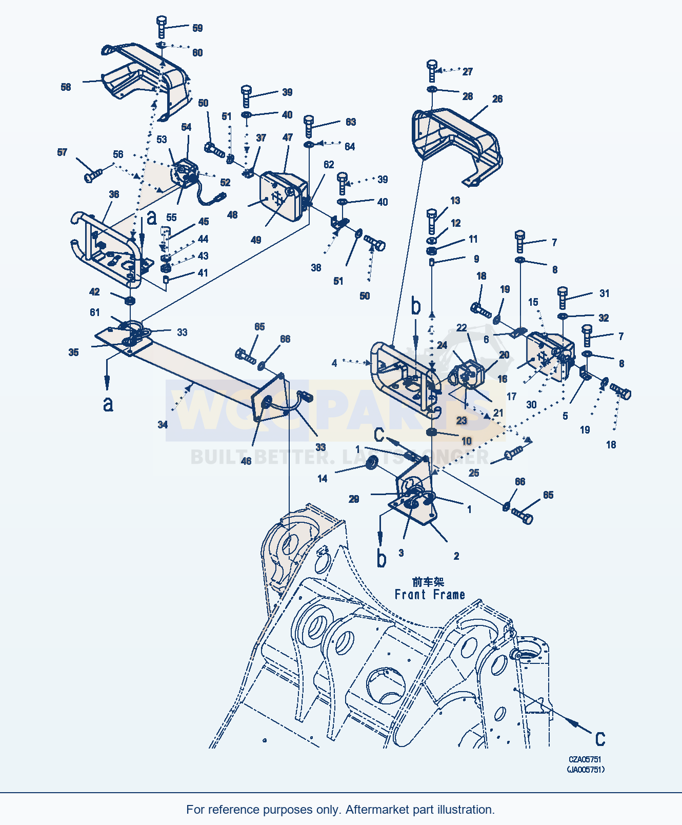 Komatsu WA380Z-6 Headlamp (|E00071) parts diagram
