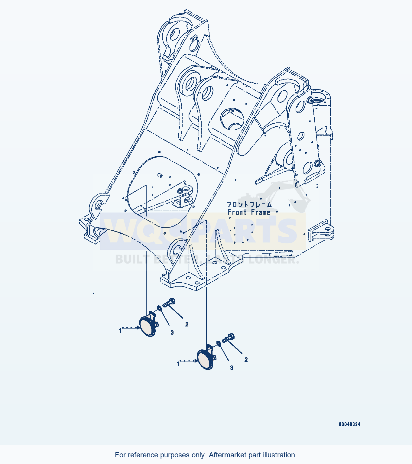 Komatsu WA380Z-6 Horn (#66847-) parts diagram