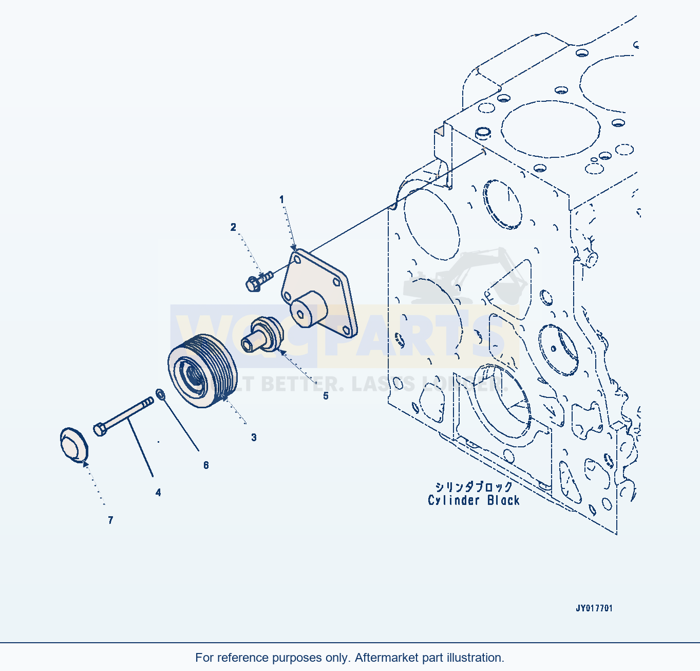 Komatsu WA380Z-6 Cooling Fan Drive (#26580638-) (Afa10-001001) parts diagram