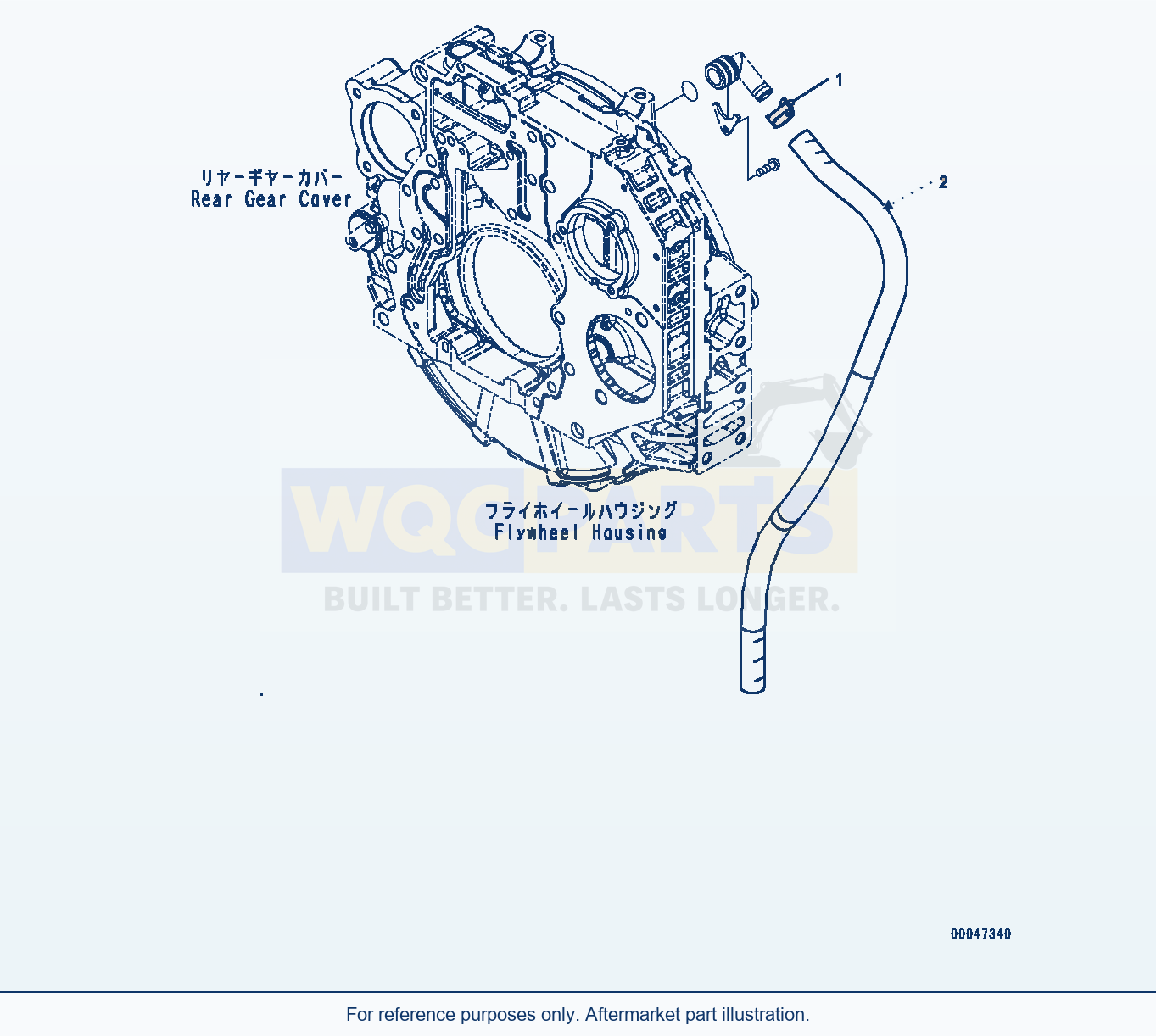 Komatsu WA380Z-6 Breather Hose (#26580638-) parts diagram