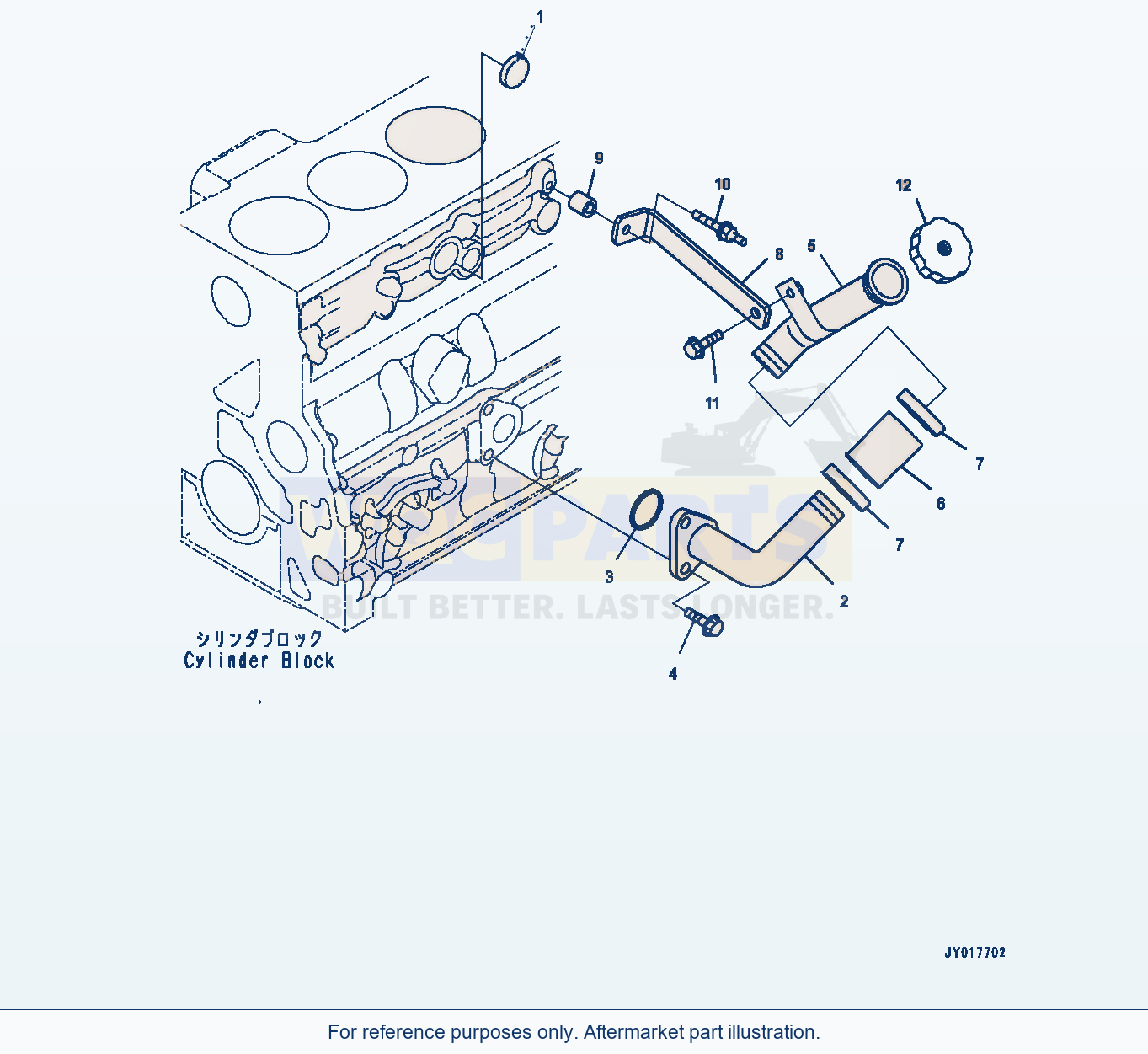 Komatsu WA380Z-6 Engine Oil Filler (#26580638-) (Aob10-001001) parts diagram