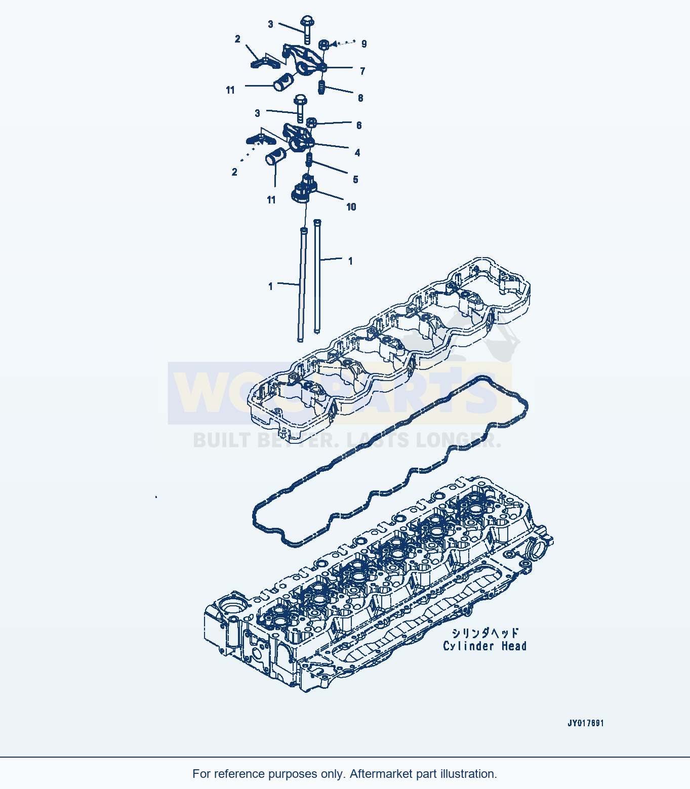 Komatsu WA380Z-6 Rocker Arm (#26580638-) (Arl00-001001) parts diagram