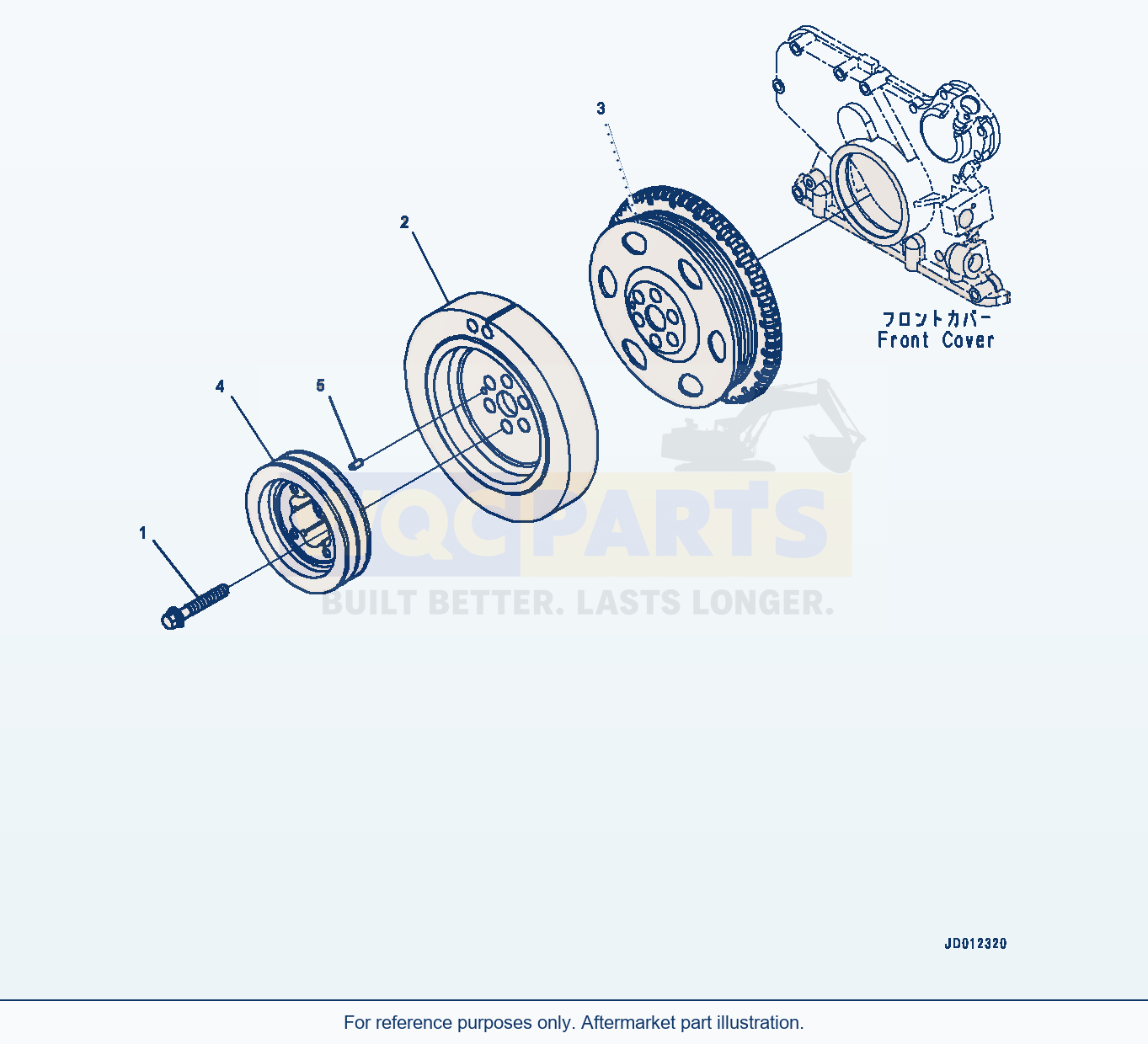 Komatsu WA380Z-6 Vibration Damper (#26580638-) (Ada00-001001) parts diagram