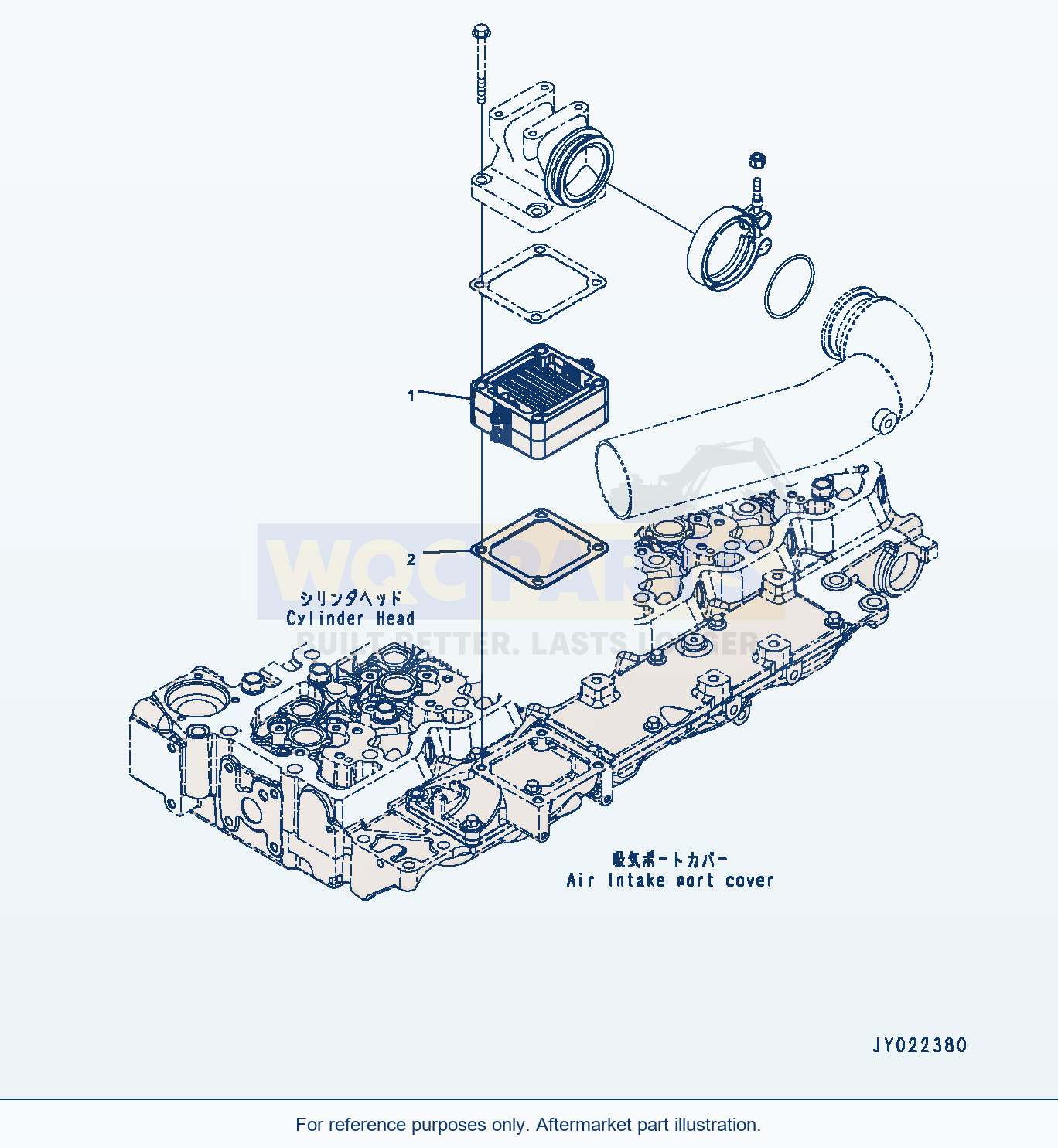 Komatsu WA380Z-6 Air Intake Heater (#26580638-) (Aah00-001001) parts diagram