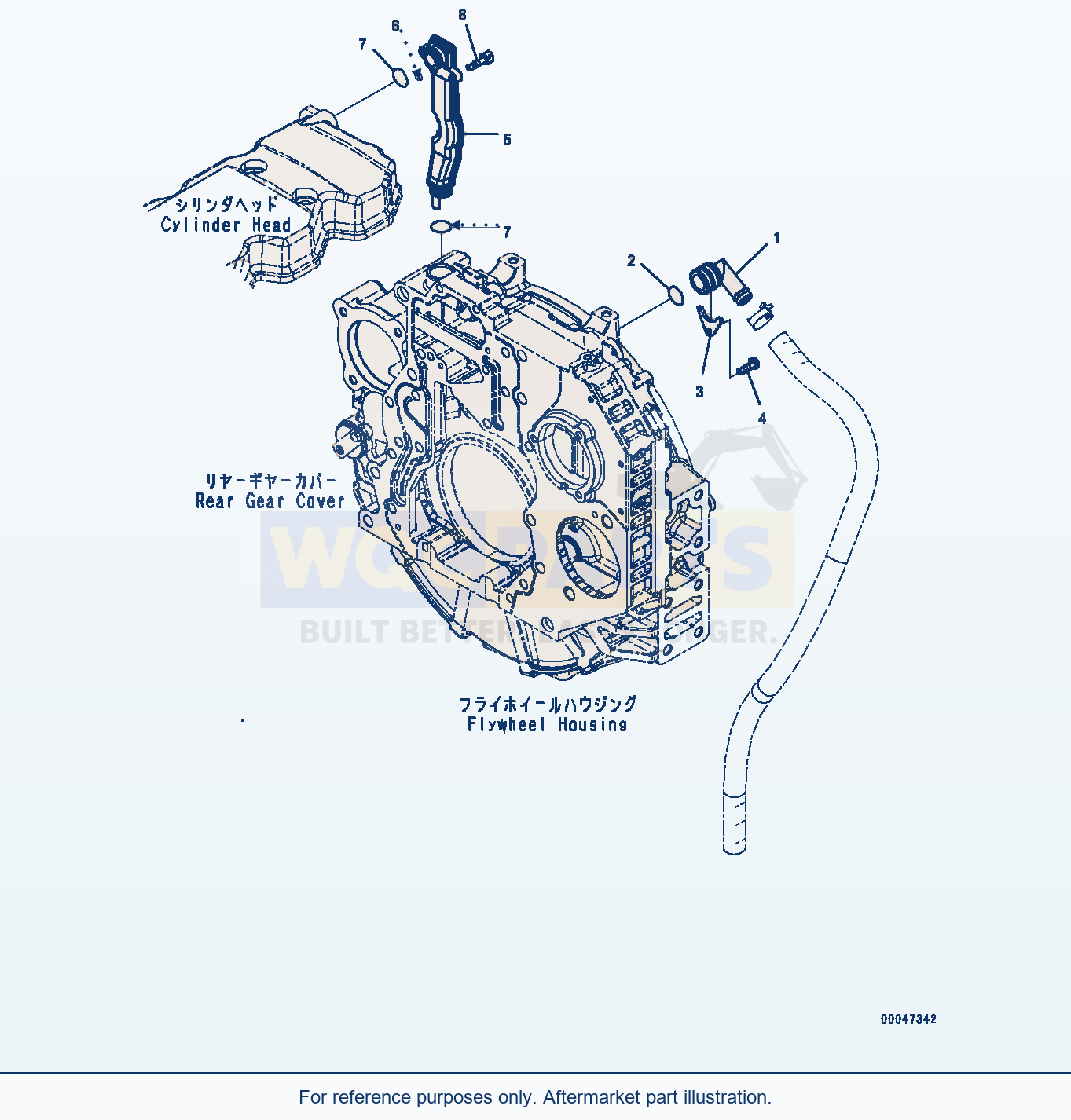 Komatsu WA380Z-6 Breather (#26580638-) (Abr00-001001) parts diagram