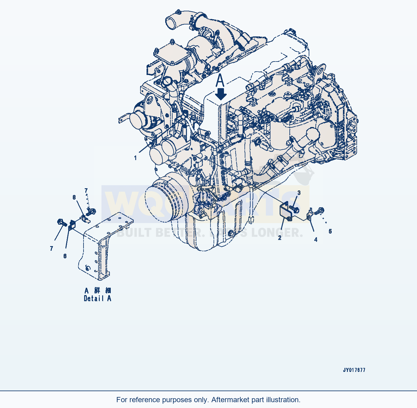 Komatsu WA380Z-6 Wiring Harness, Mounting Parts (#26580638-) parts diagram