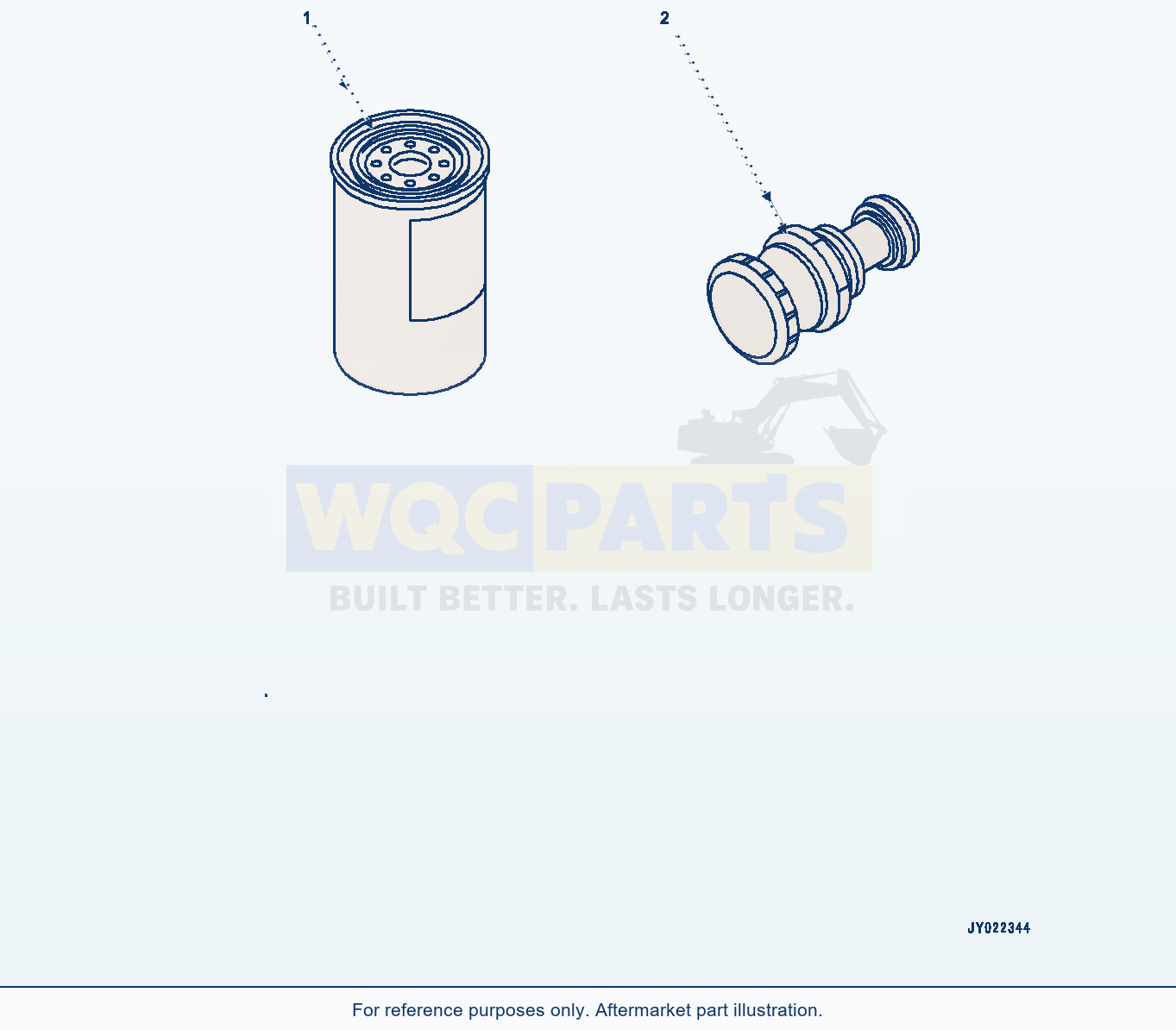 Komatsu WA380Z-6 Fuel Filter Cartridge (#26580638-) parts diagram
