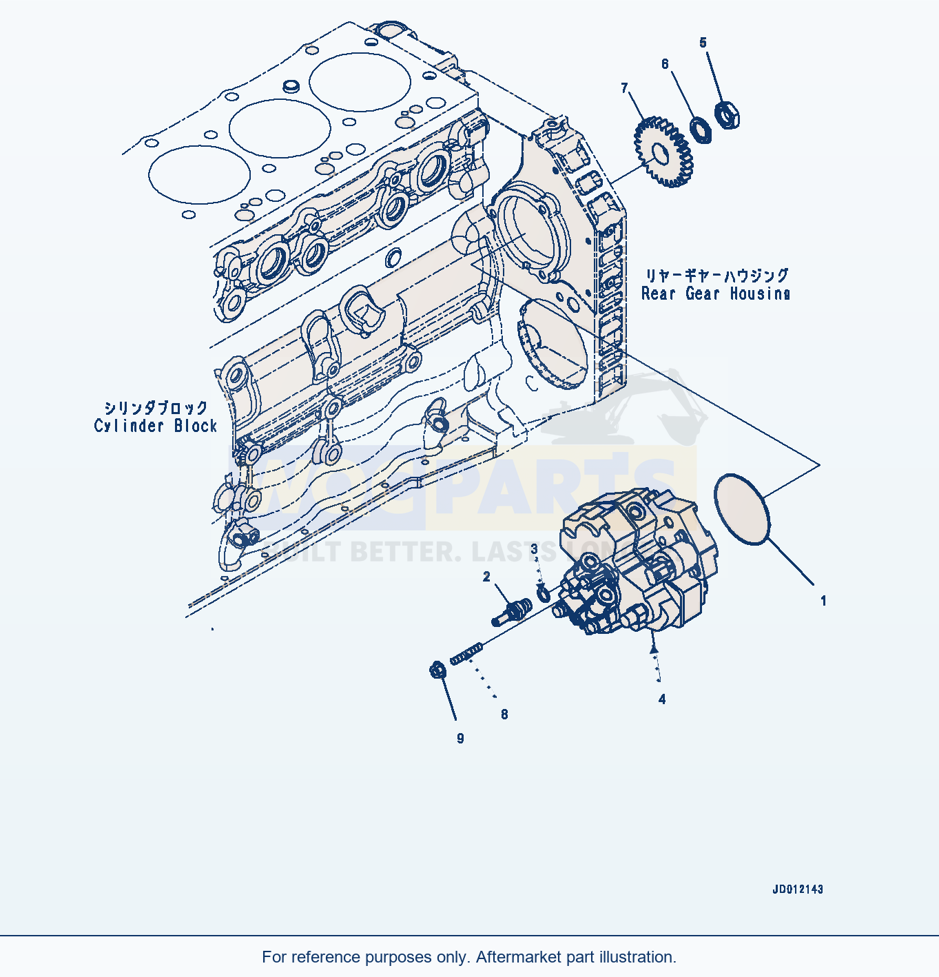 Komatsu WA380Z-6 Fuel Supply Pump (#26580638-) parts diagram