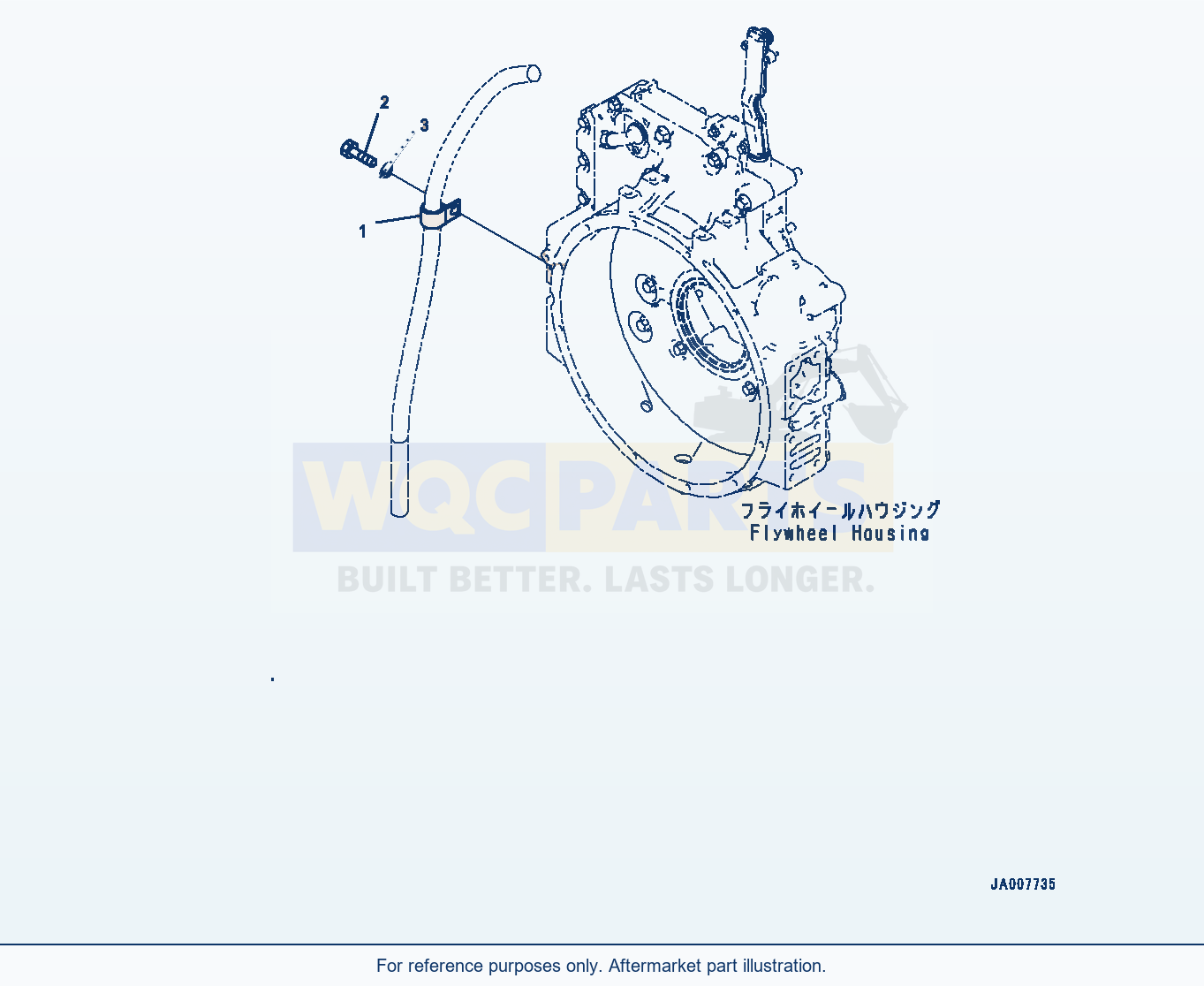 Komatsu WA380Z-6 Engine Related Parts, Hose (#66847-) parts diagram