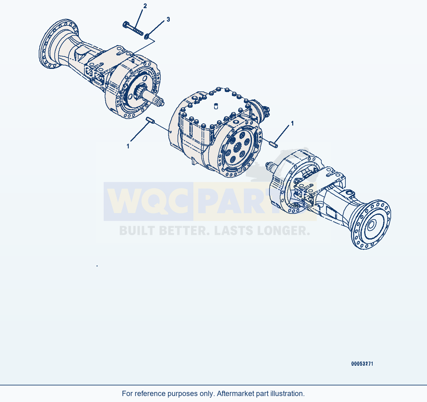 Komatsu WA380Z-6 Front Axle (Housing Mounting) (|F00118) parts diagram