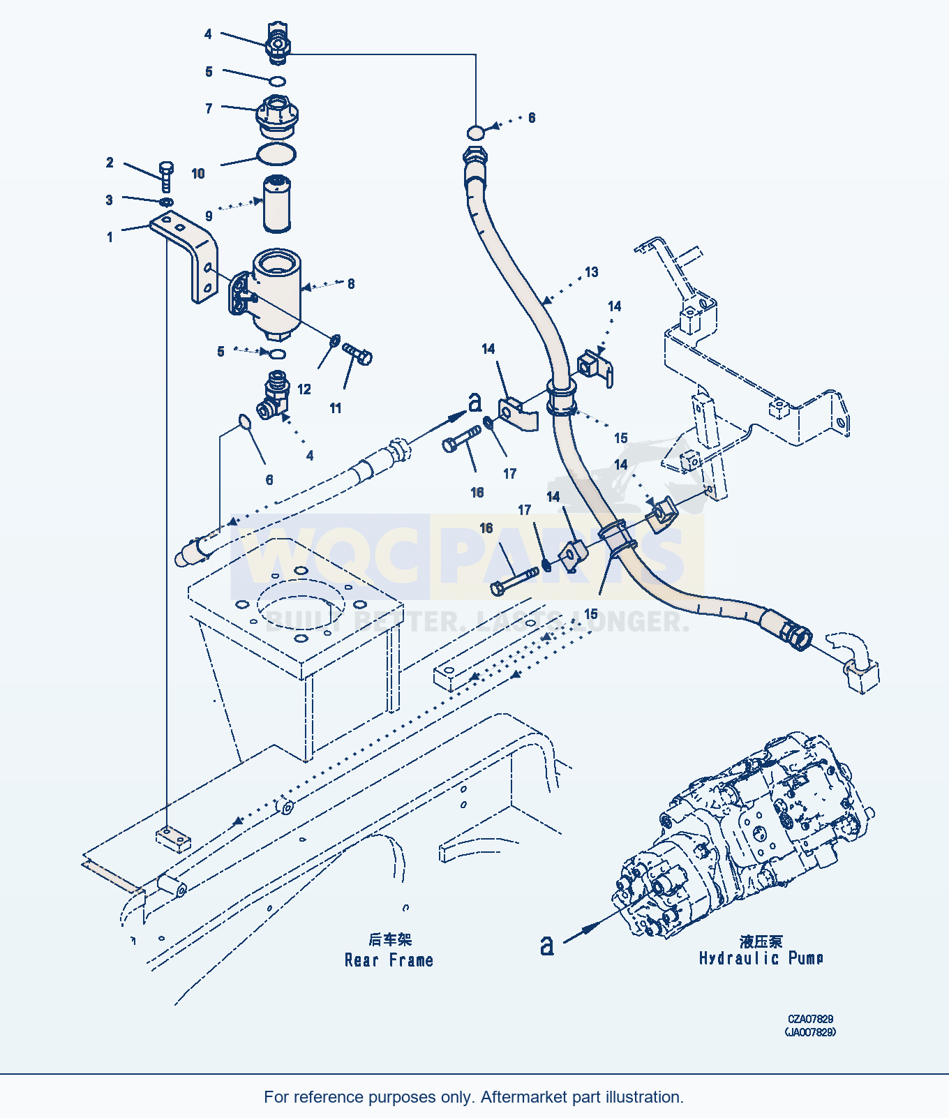 Komatsu WA380Z-6 Brake Control (Strainer) (|K00344) parts diagram
