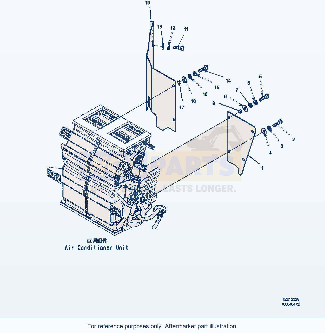 Komatsu WA380Z-6 Cab And Floor Frame Group (Cover) (|K00276) parts diagram