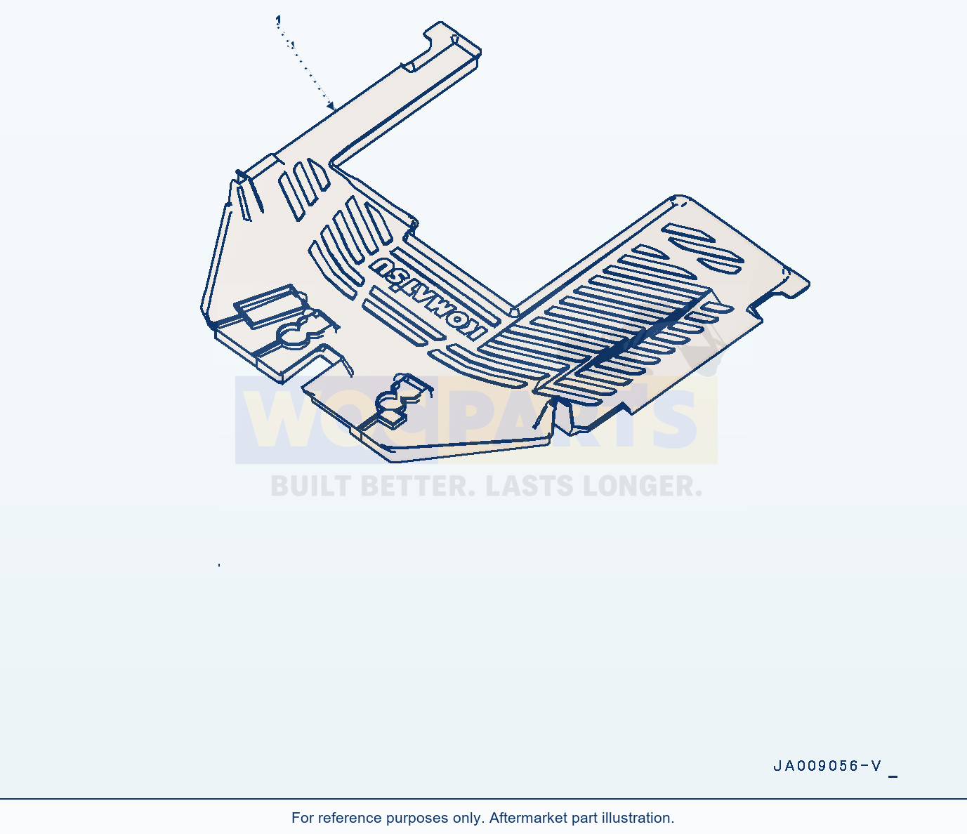 Komatsu WA380Z-6 Floor Mat (|K00307) parts diagram