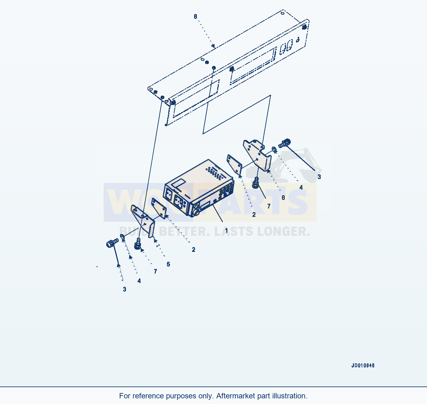 Komatsu WA380Z-6 Radio (Am-Fm Radio, Europe And Asia) (|K00315) parts diagram