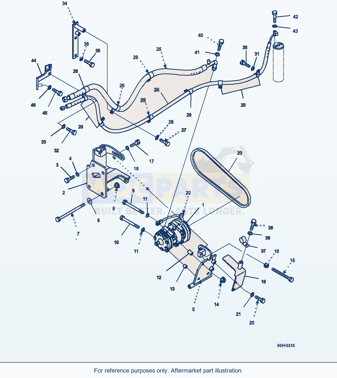 Komatsu WA380Z-6 Air Conditioner Piping (#66847-) parts diagram