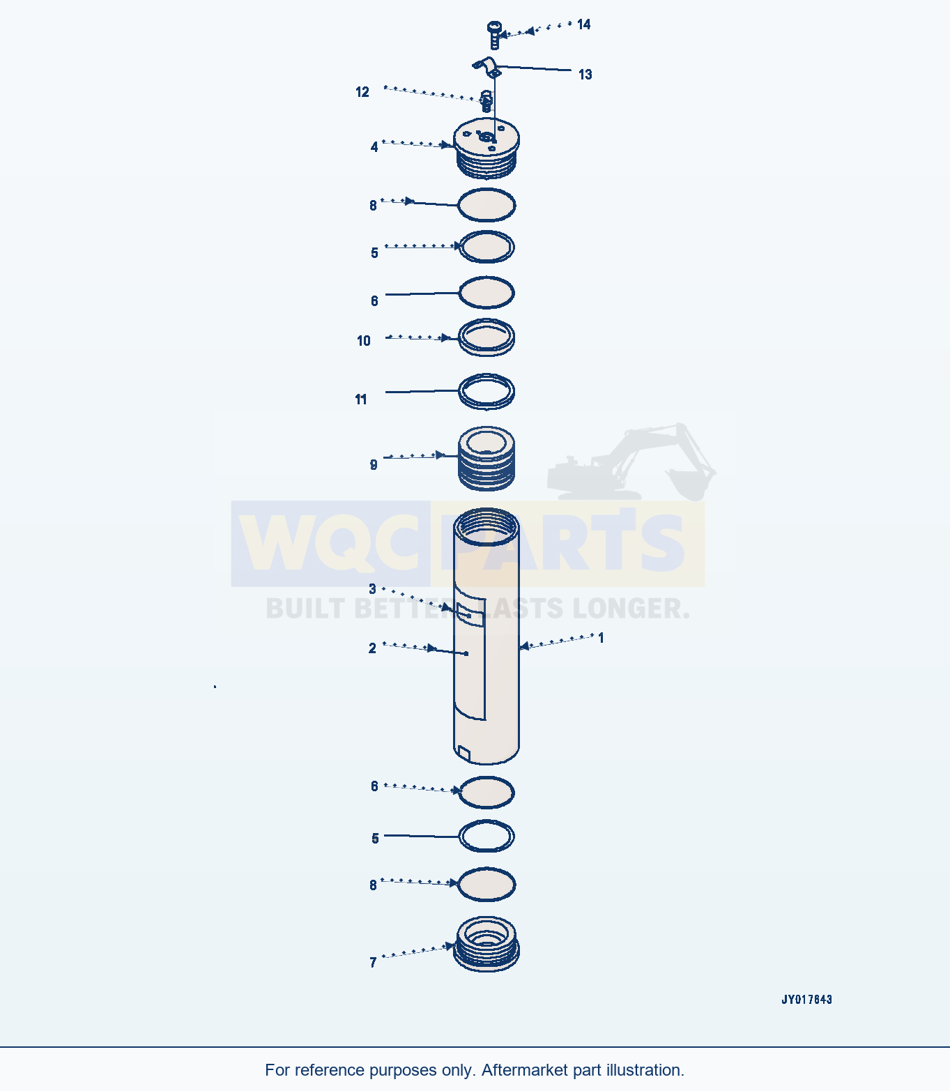 Komatsu WA380Z-6 Brake Control, Accumulator (#66847-) parts diagram