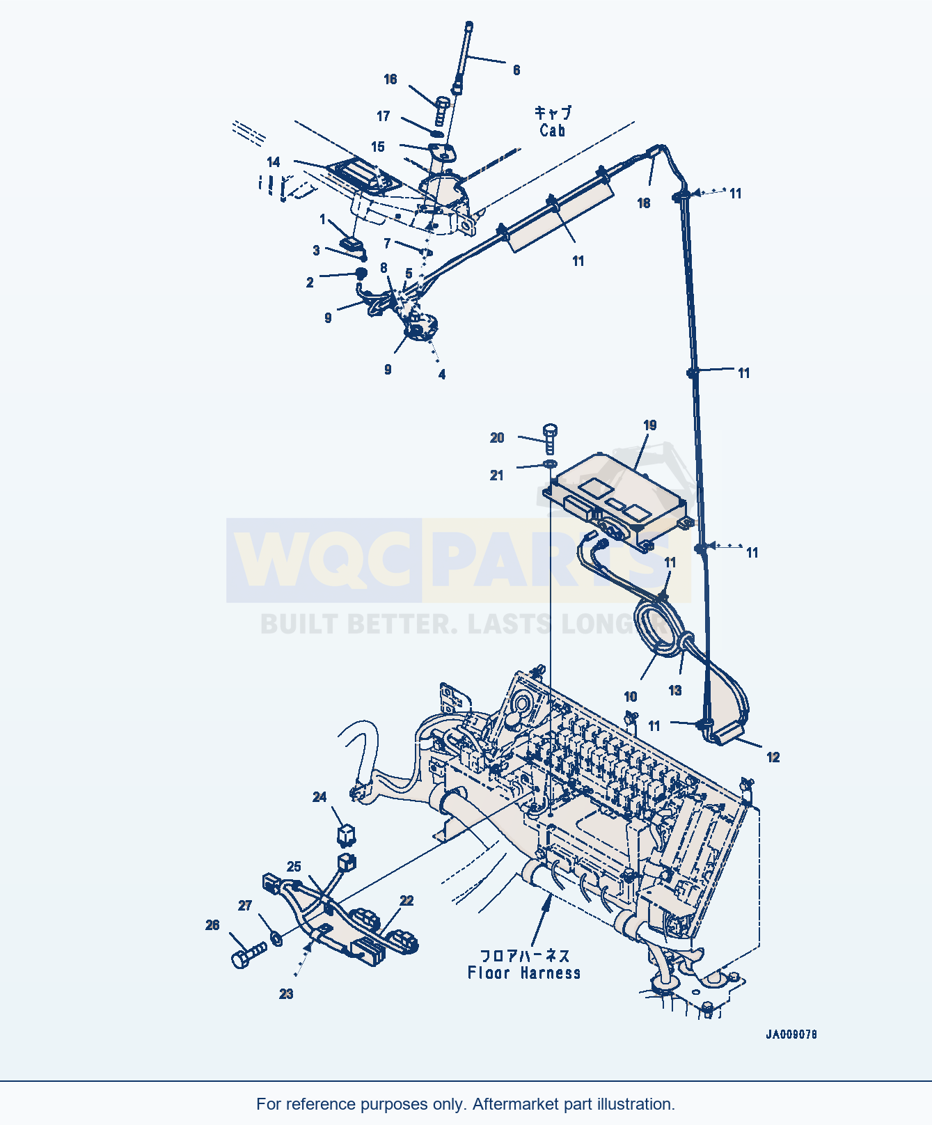 Komatsu WA380Z-6 Komtrax Controller And Antenna (#66943-) parts diagram