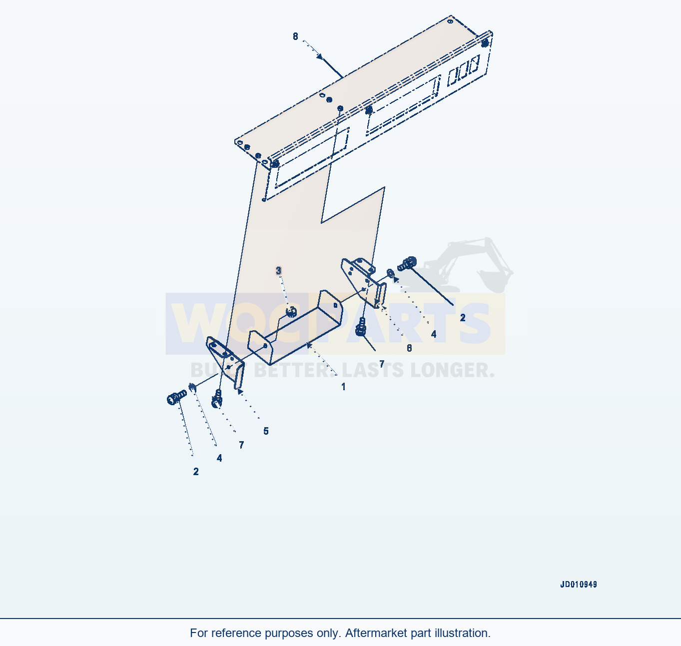 Komatsu WA380Z-6 Parts For Less Radio (#66847-) parts diagram