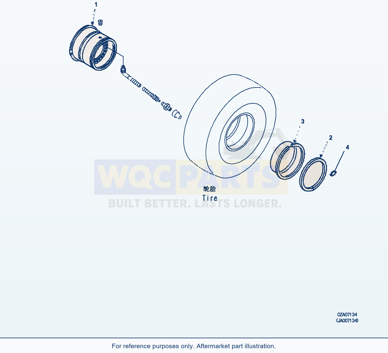 Komatsu WA380Z-6 Gkn Rim (3-Piece Type Rims) (|S00394) parts diagram
