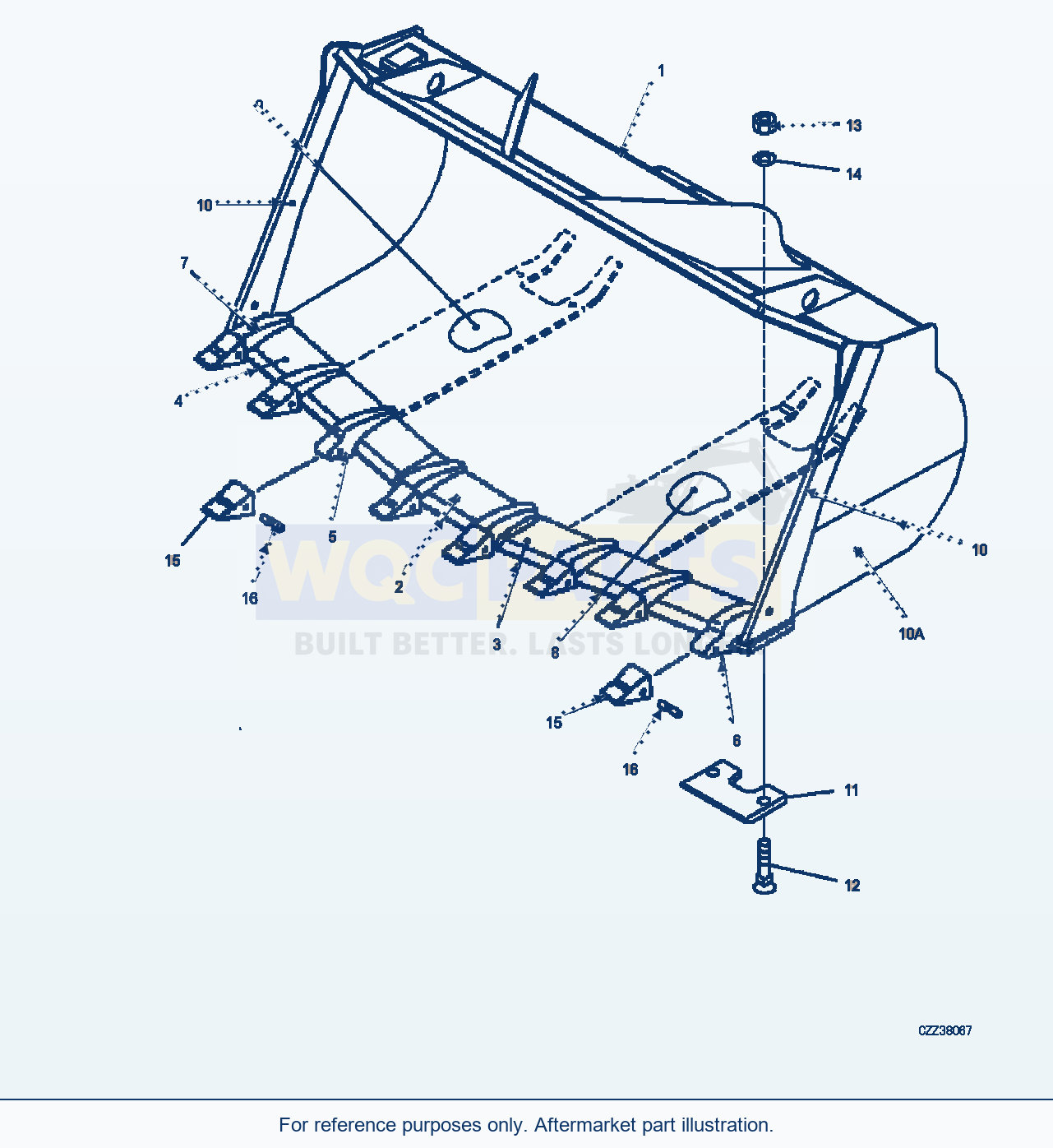 Komatsu WA380Z-6 Bucket (2.6m³) (|T00414) parts diagram
