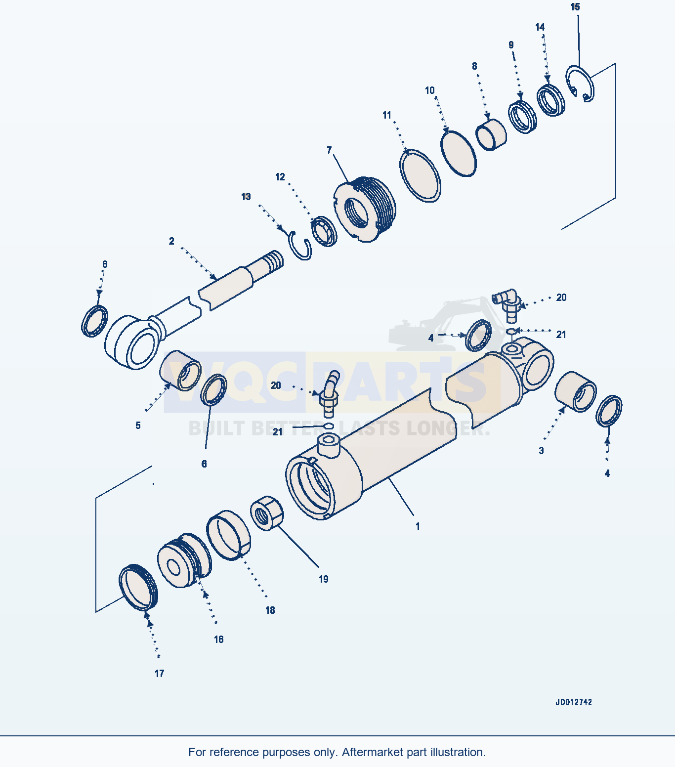 Komatsu WA380Z-6 Log Grapple (Grapple Cylinder) (|T00444) parts diagram