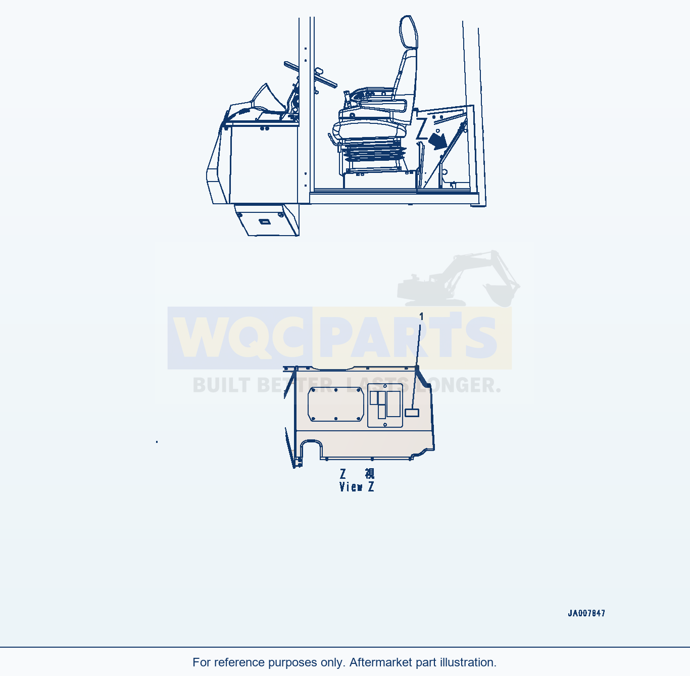 Komatsu WA380Z-6 Komtrax Plate (|U00457) parts diagram