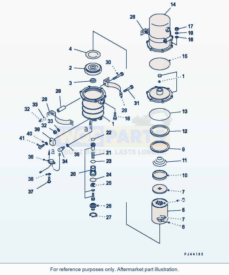 Komatsu WA470-1 Air Dryer(#20001-) parts diagram