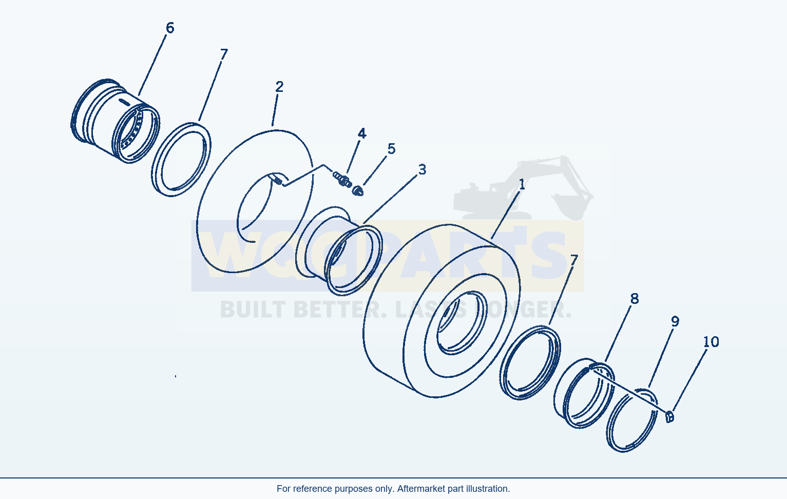 Komatsu WA470-1 Wheel And Tire parts diagram