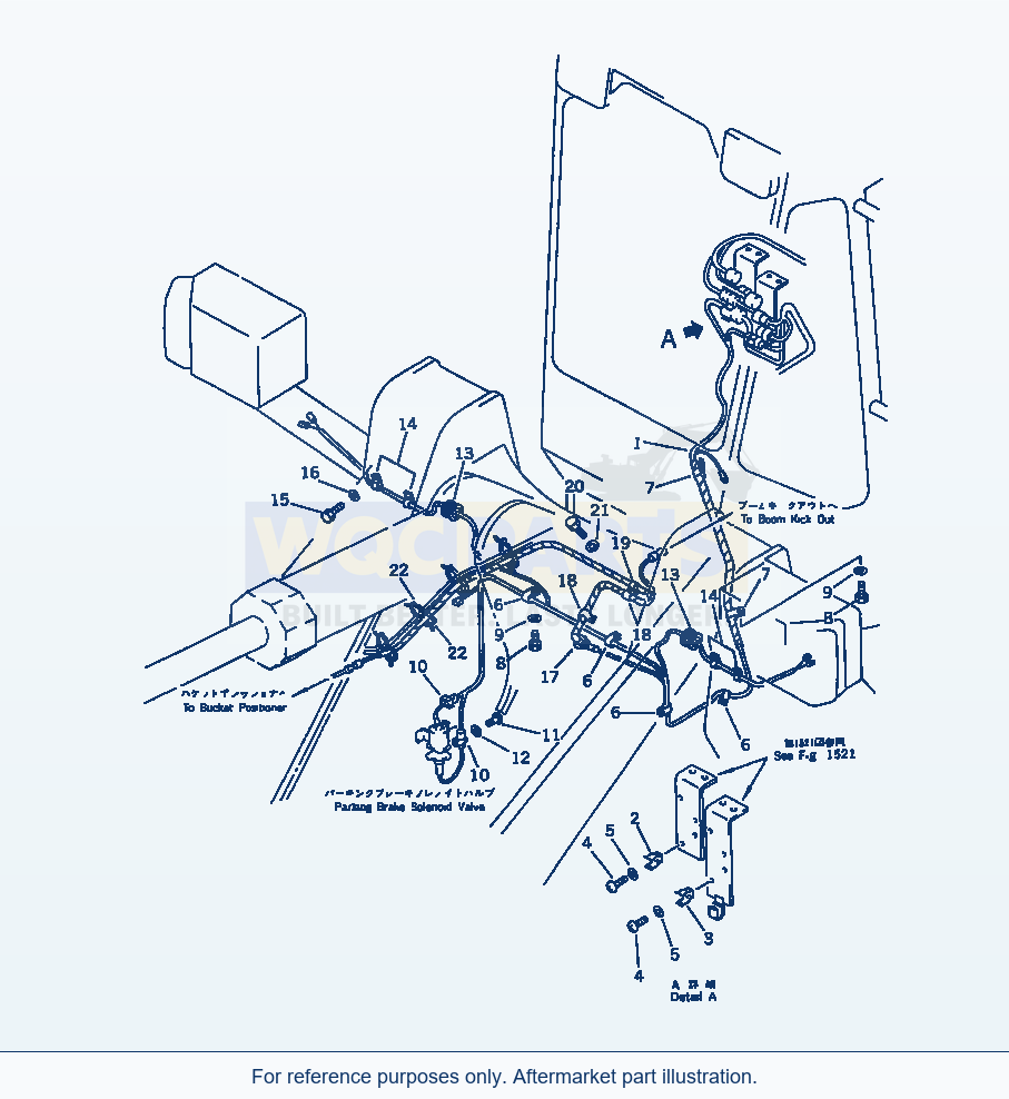 Komatsu WA470-1 Electrical System (Front Line)(#10001-19999) parts diagram