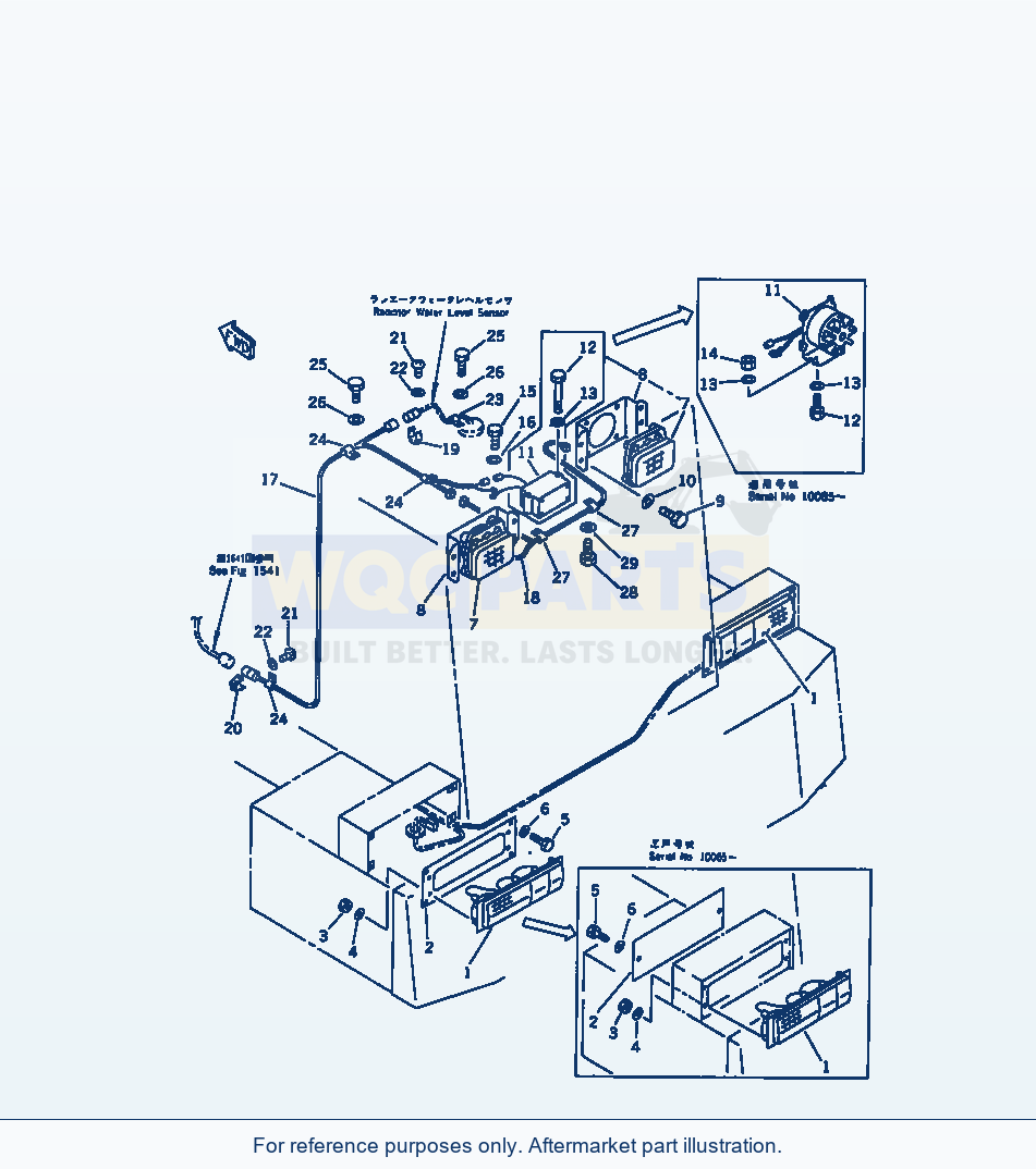 Komatsu WA470-1 Electrical System (Rear Lamp)(#10001-19999) parts diagram