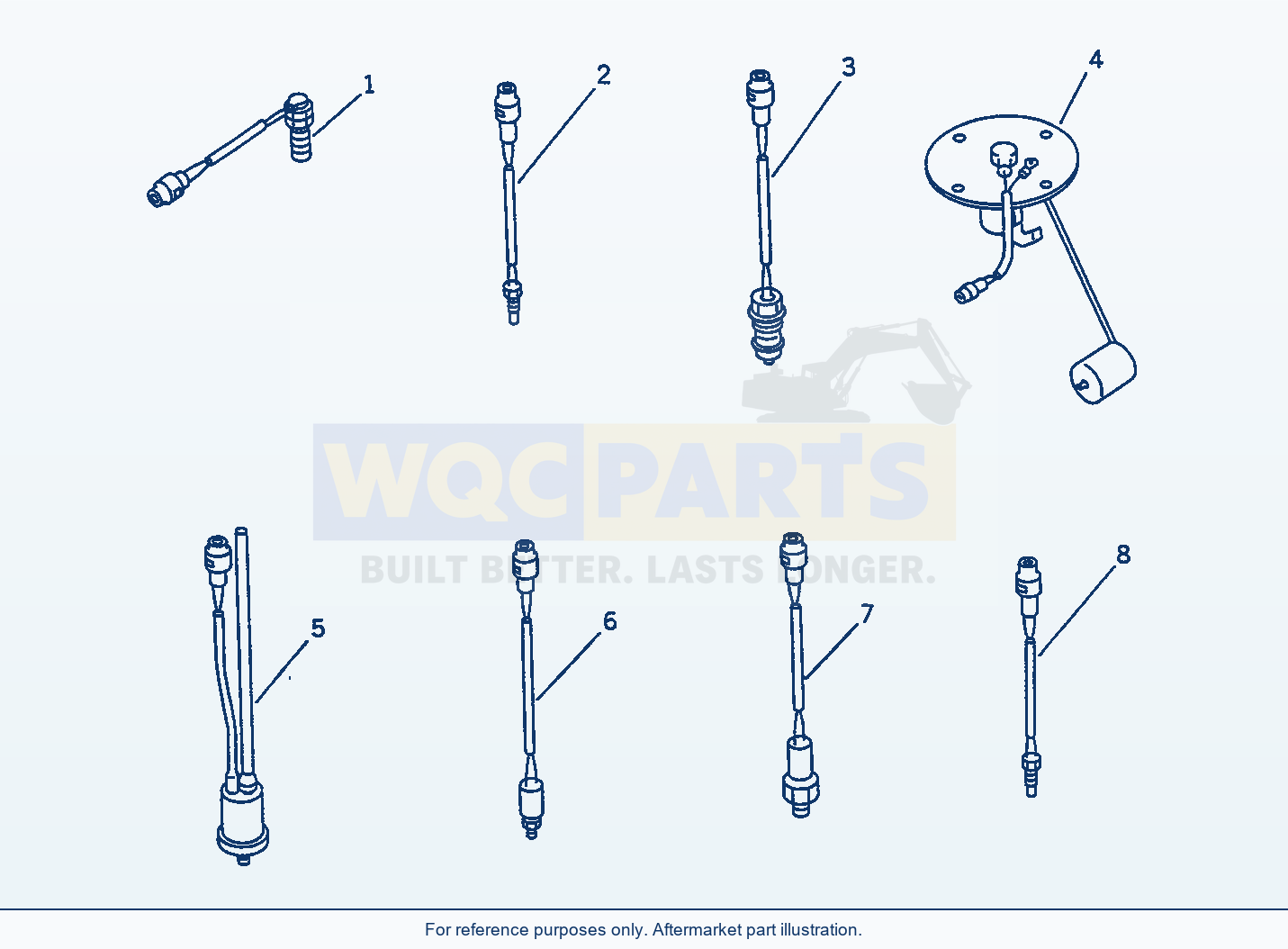 Komatsu WA470-1 Sensor(#20001-) parts diagram