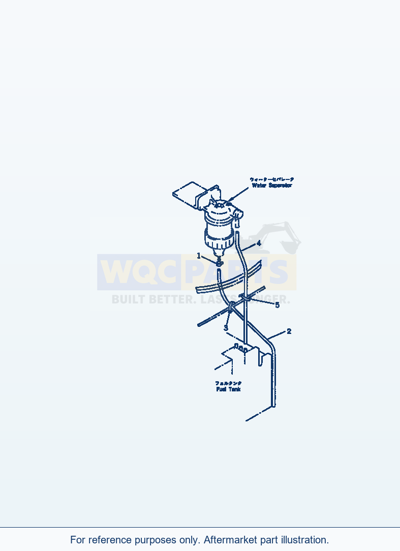 Komatsu WA470-1 Water Separator Related Parts(#20001-) parts diagram