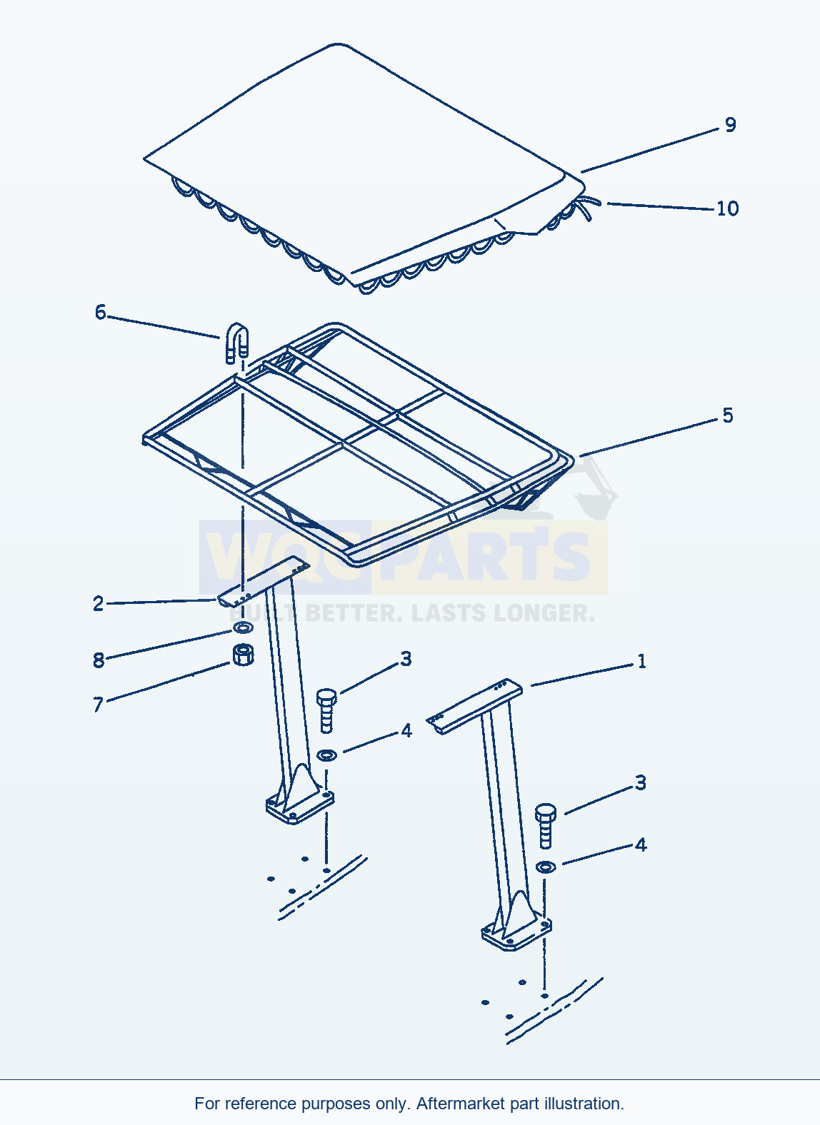 Komatsu WA470-1 Canopy(#20001-) parts diagram