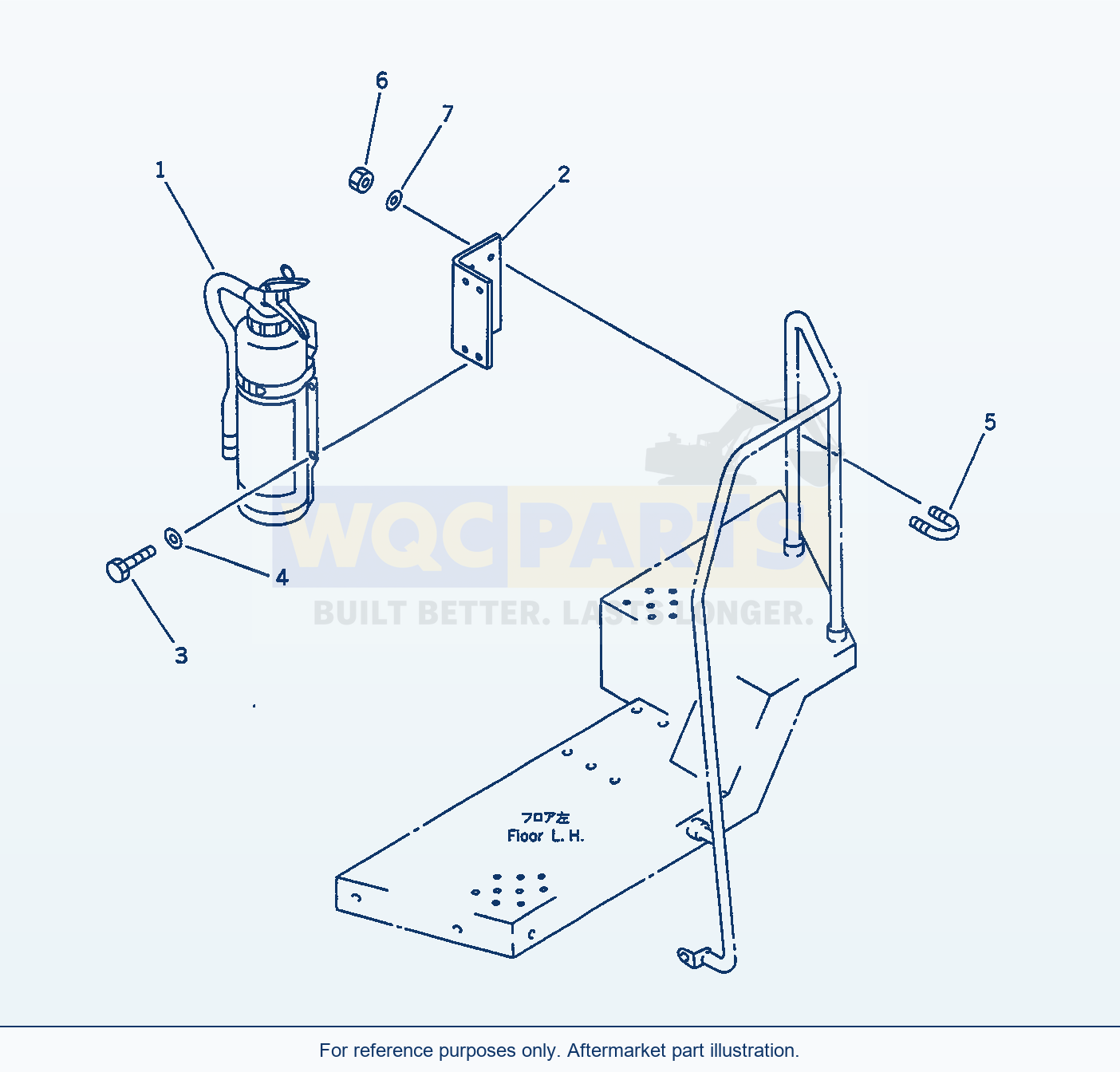 Komatsu WA470-1 Extinguisher(#20001-) parts diagram