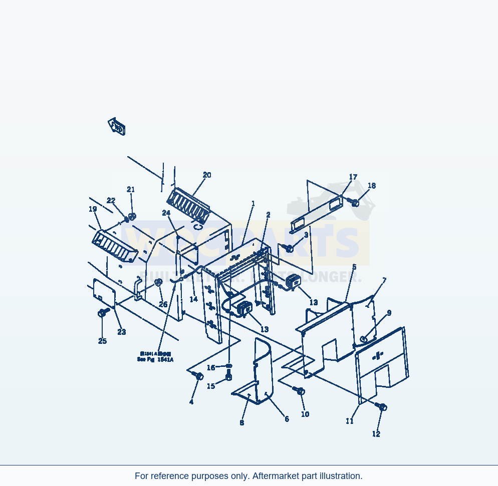 Komatsu WA470-1 Noise Abatement Parts(#20001-) parts diagram