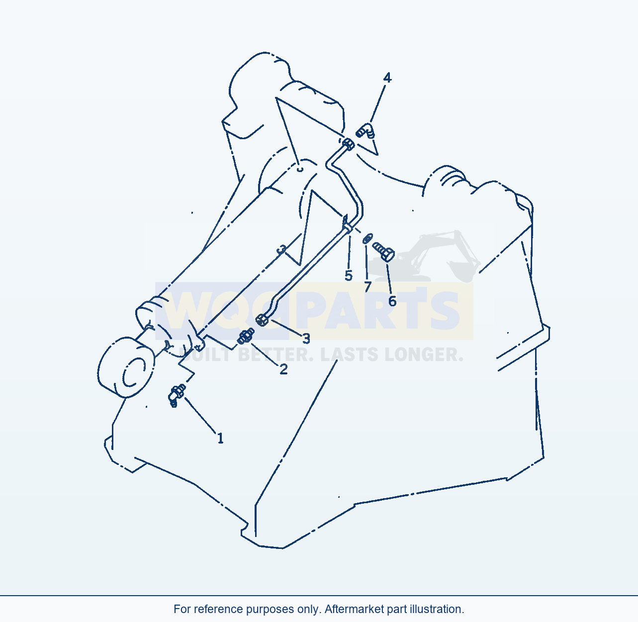 Komatsu WA470-1 Remote Lubricating (Front)(#20001-) parts diagram